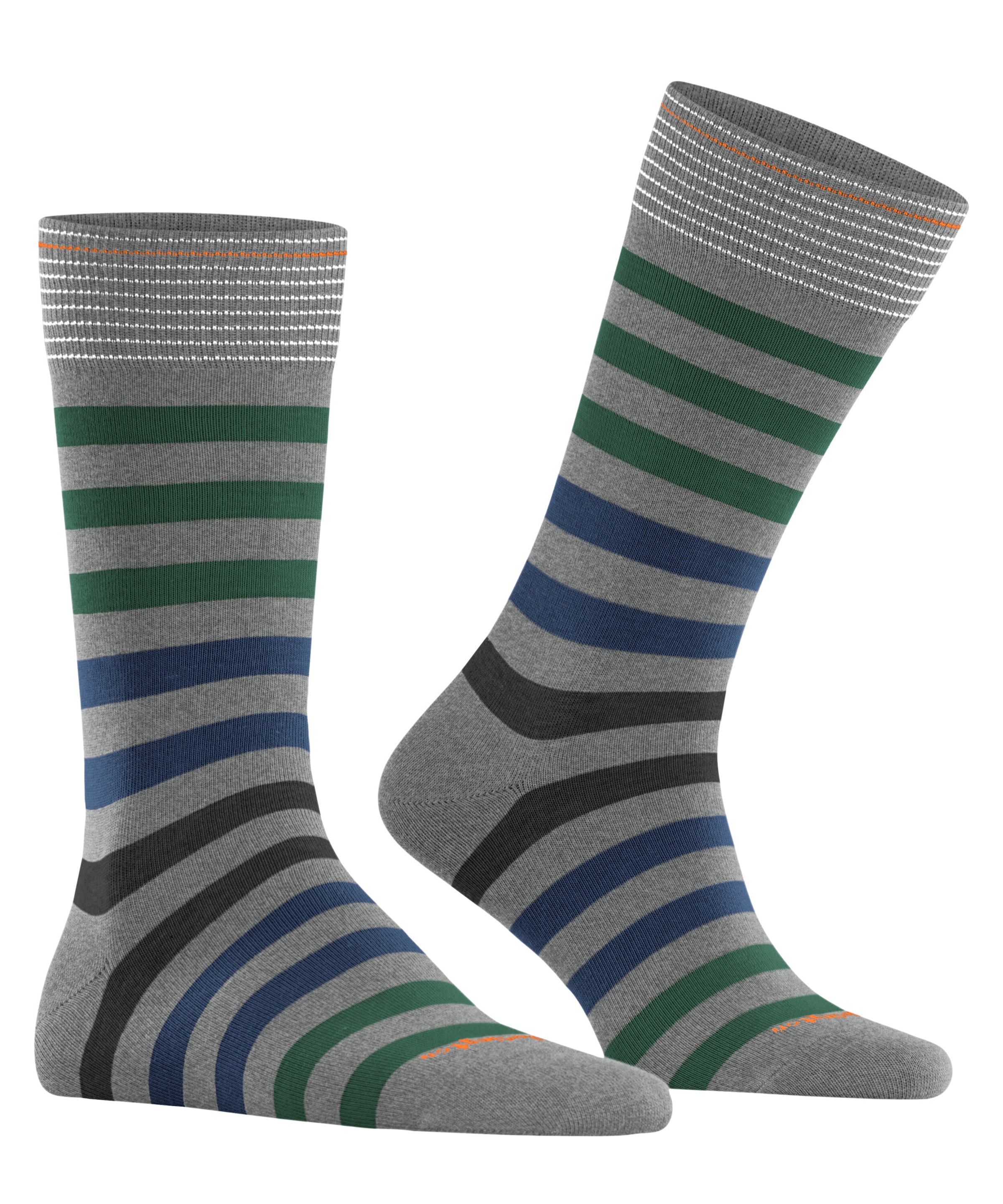 Burlington Socken »Blackpool« modernes Streifenmuster, Einheitsgrösse 40-46, Burlington-Clip