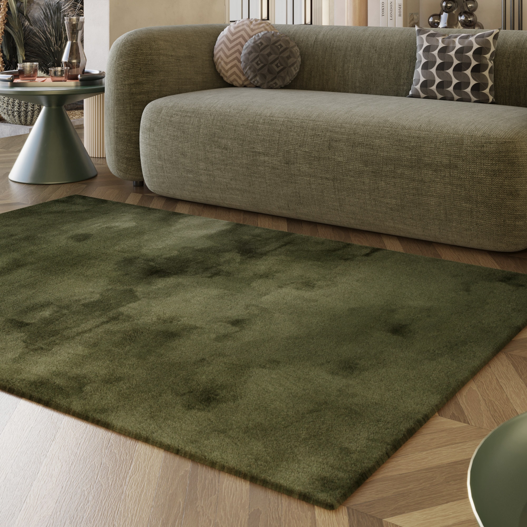 Esprit Hochflor-Teppich »Alice ESP-4377, Kunstfell«, rechteckig, 25 mm Höhe, Kaninchenfell-Haptik, besonders weich und dicht, für alle Räume