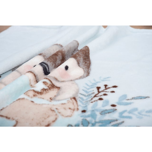 »Pinguin«, Baby confortablement Kuscheldecke mit Babydecke Motiv, Best liebevollem acheter