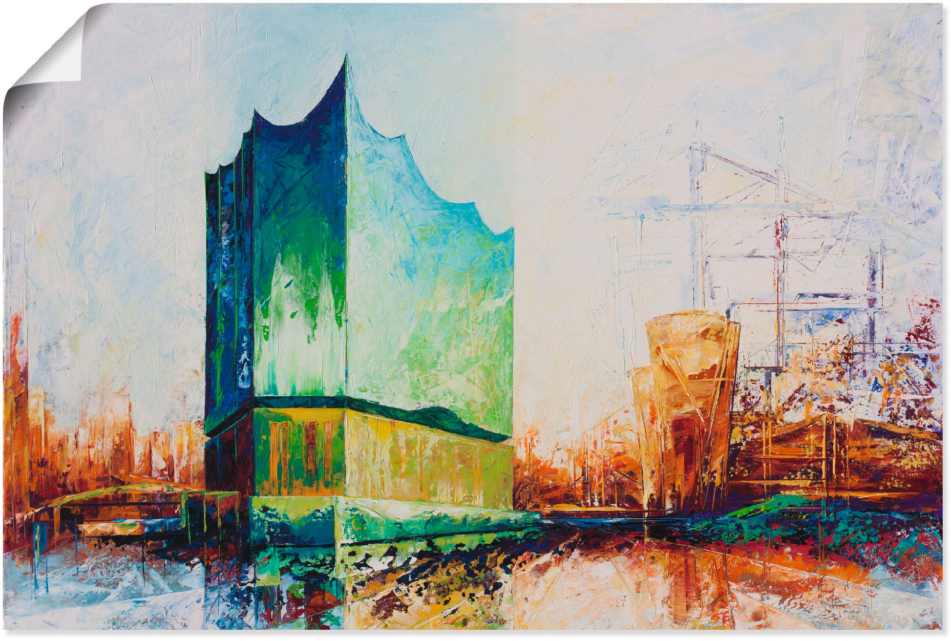 Image of Artland Wandbild »Elbharmonie Hamburg«, Deutschland, (1 St.), in vielen Grössen & Produktarten - Alubild / Outdoorbild für den Aussenbereich, Leinwandbild, Poster, Wandaufkleber / Wandtattoo auch für Badezimmer geeignet bei Ackermann Versand Schweiz