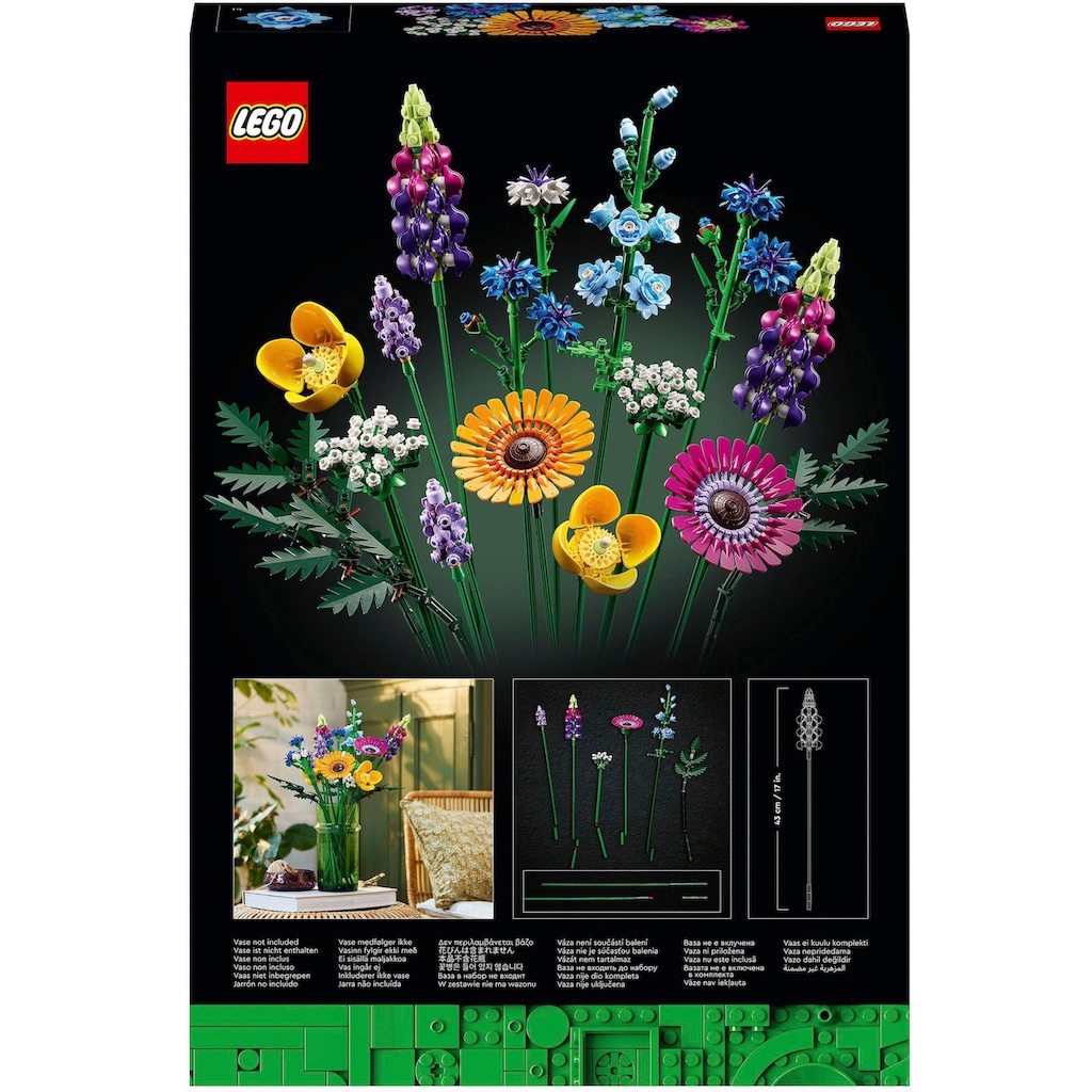 LEGO® Konstruktionsspielsteine »Wildblumenstrauss (10313), LEGO® Icons«, (939 St.), Made in Europe