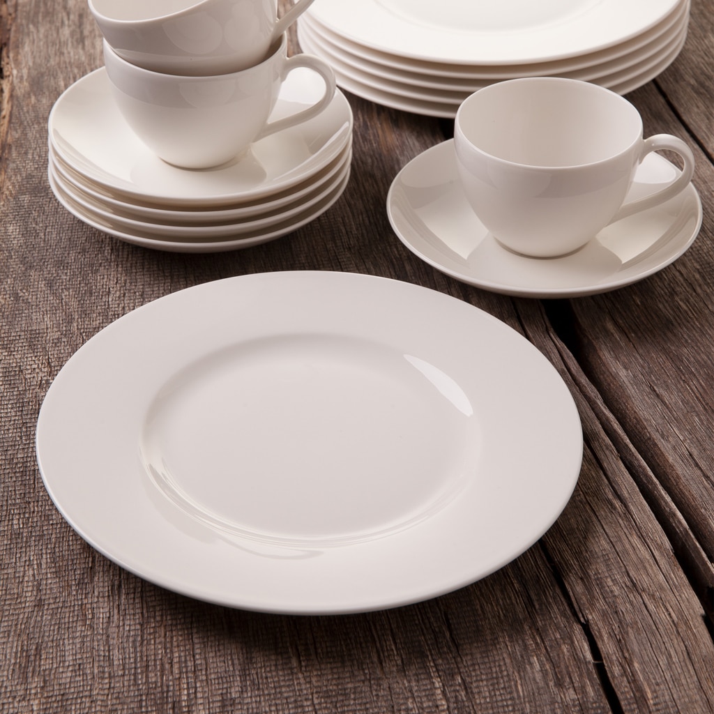 vivo Villeroy & Boch Group Kaffeeservice »Basic White« Made in Germany, Fine China Porzellan