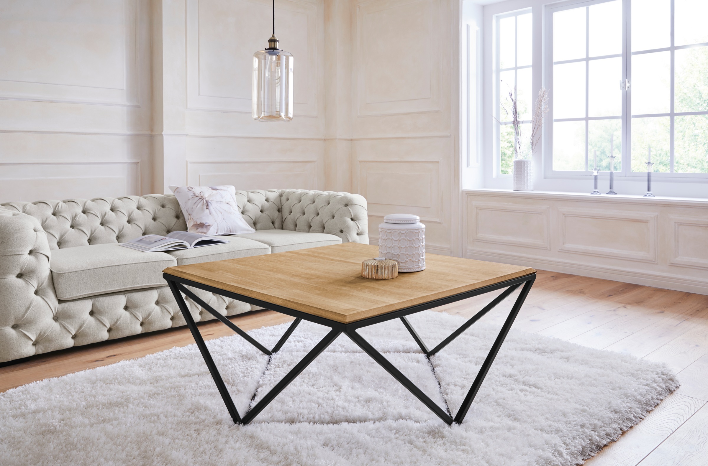 Image of Guido Maria Kretschmer Home&Living Couchtisch »Sageisch«, aus Eiche massiv bei Ackermann Versand Schweiz