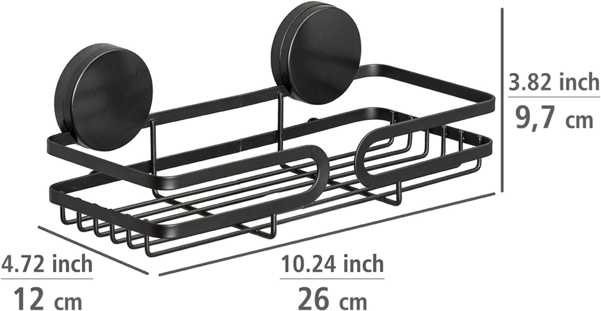 WENKO Tablette de douche »Static-Loc® Plus  Pavia« Étagère de salle de bain, fixation sans perçage