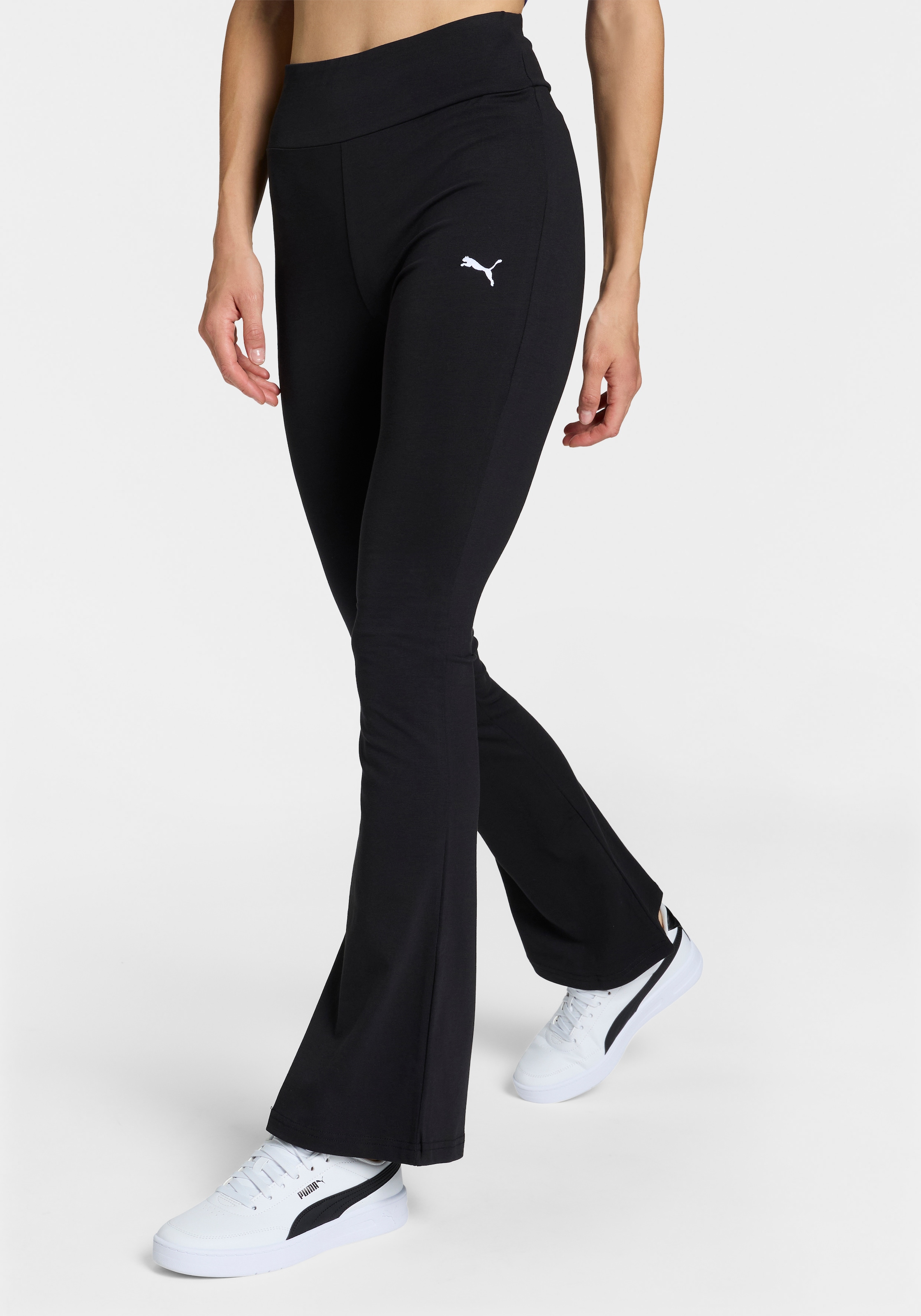 Image of PUMA Leggings "ESS HIGH-WAIST FLARED LEGGINGS" ausgestellte Leggings, hoher Bund, für Sportmode und Streetwear