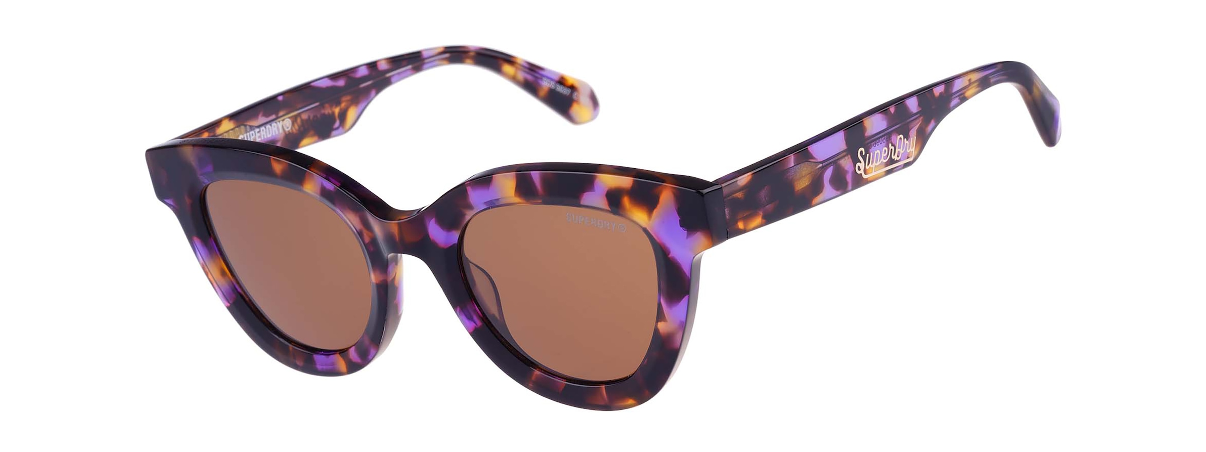 Image of Superdry Sonnenbrille "Modell 996096" Form CatEye, Logoschriftzug auf Bügel, Kunststofffassung