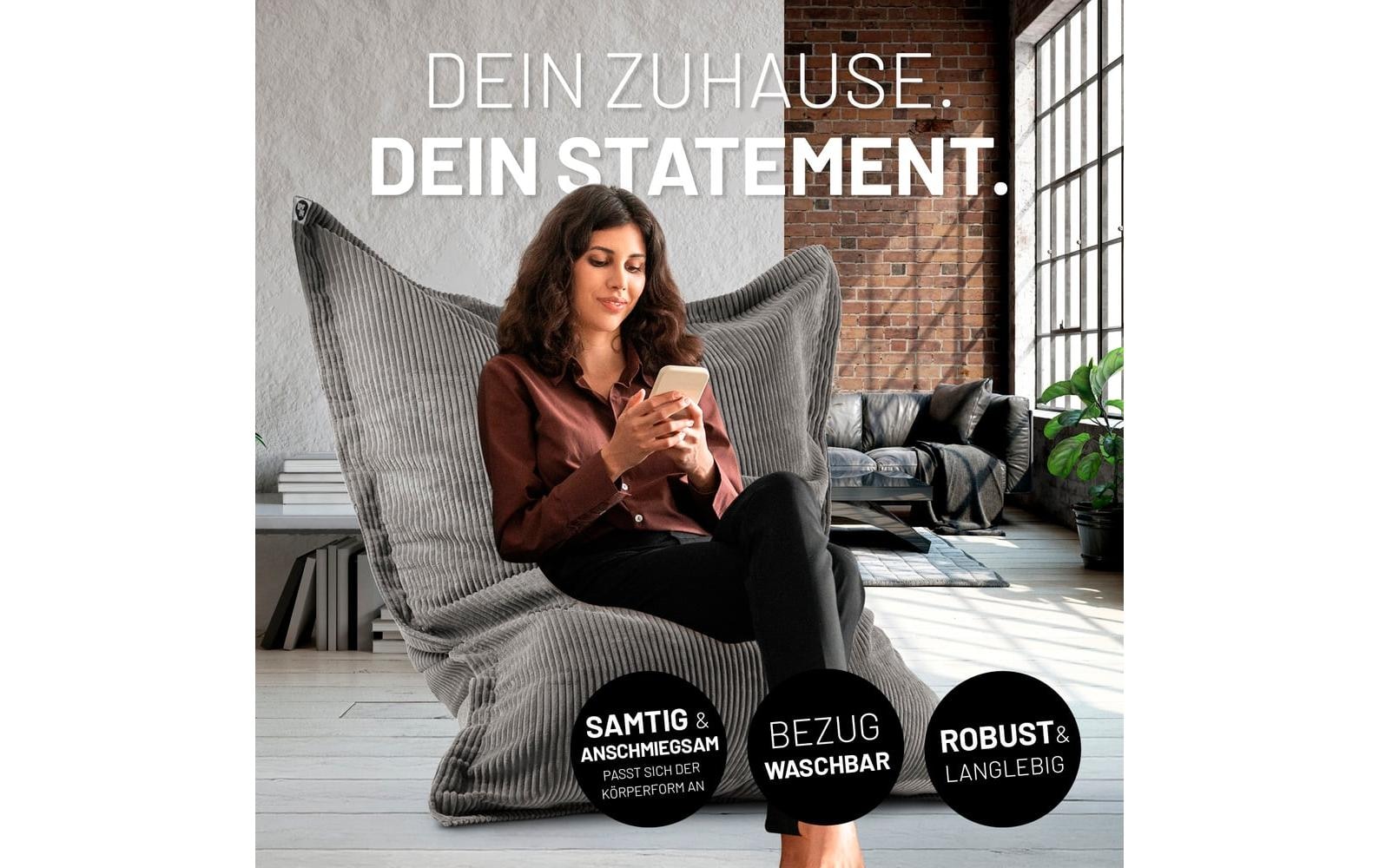 Lumaland Sitzsack »Cord 380 l«