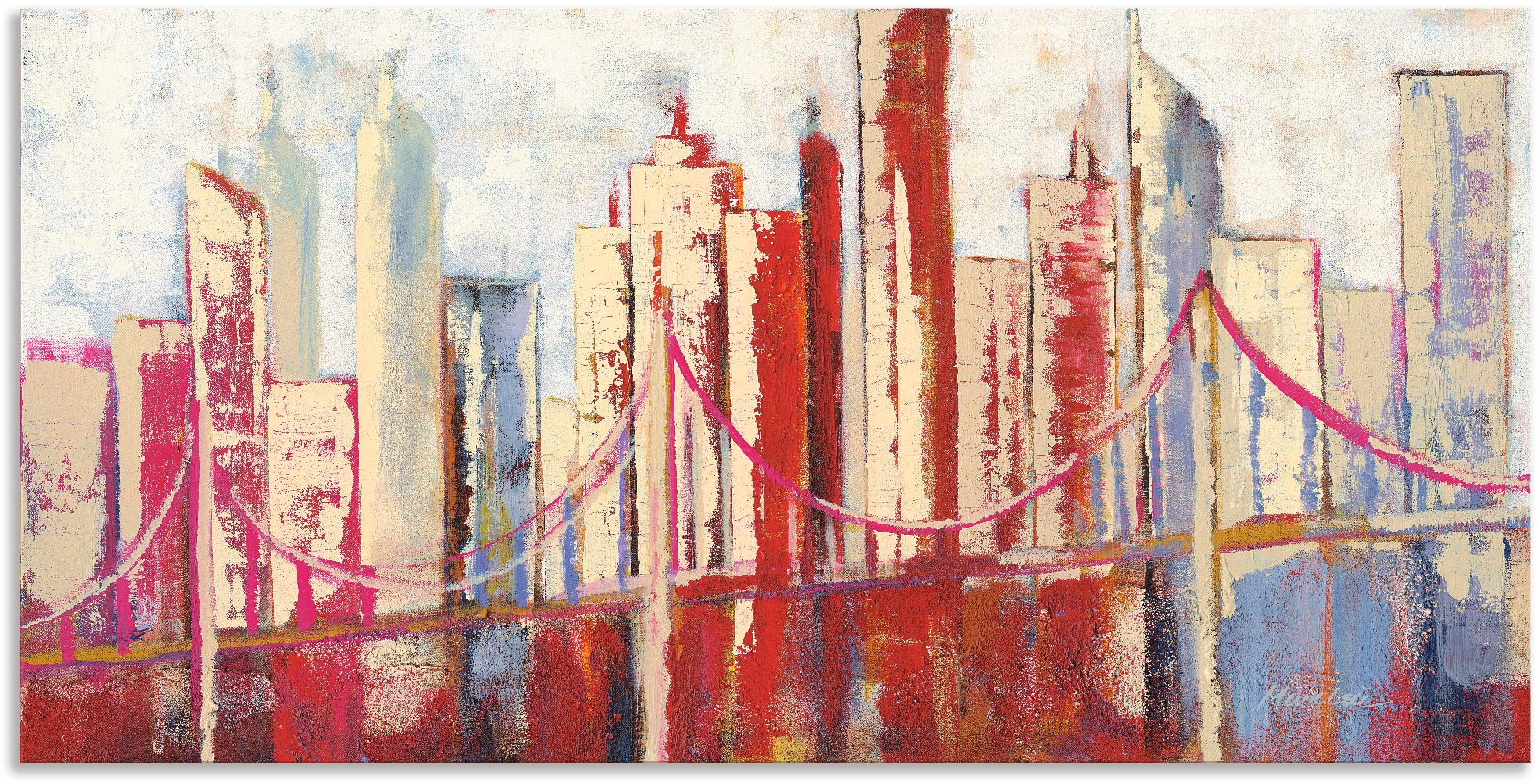 Image of Artland Wandbild »Skyline«, Amerika, (1 St.), in vielen Grössen & Produktarten - Alubild / Outdoorbild für den Aussenbereich, Leinwandbild, Poster, Wandaufkleber / Wandtattoo auch für Badezimmer geeignet bei Ackermann Versand Schweiz