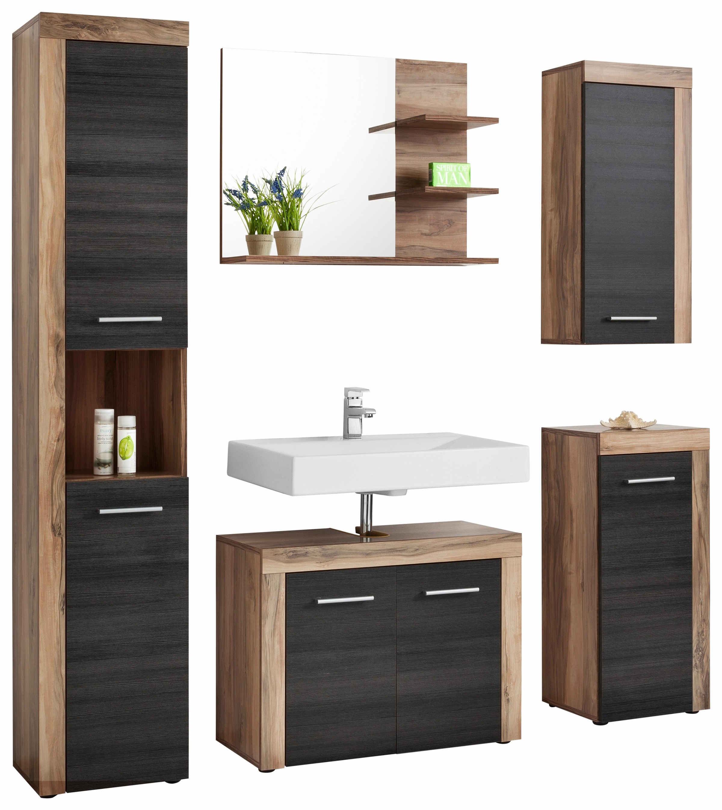 Image of trendteam Badmöbel-Set »Cancun«, (Set, 5 St.), mit Struktur-Fronten bei Ackermann Versand Schweiz