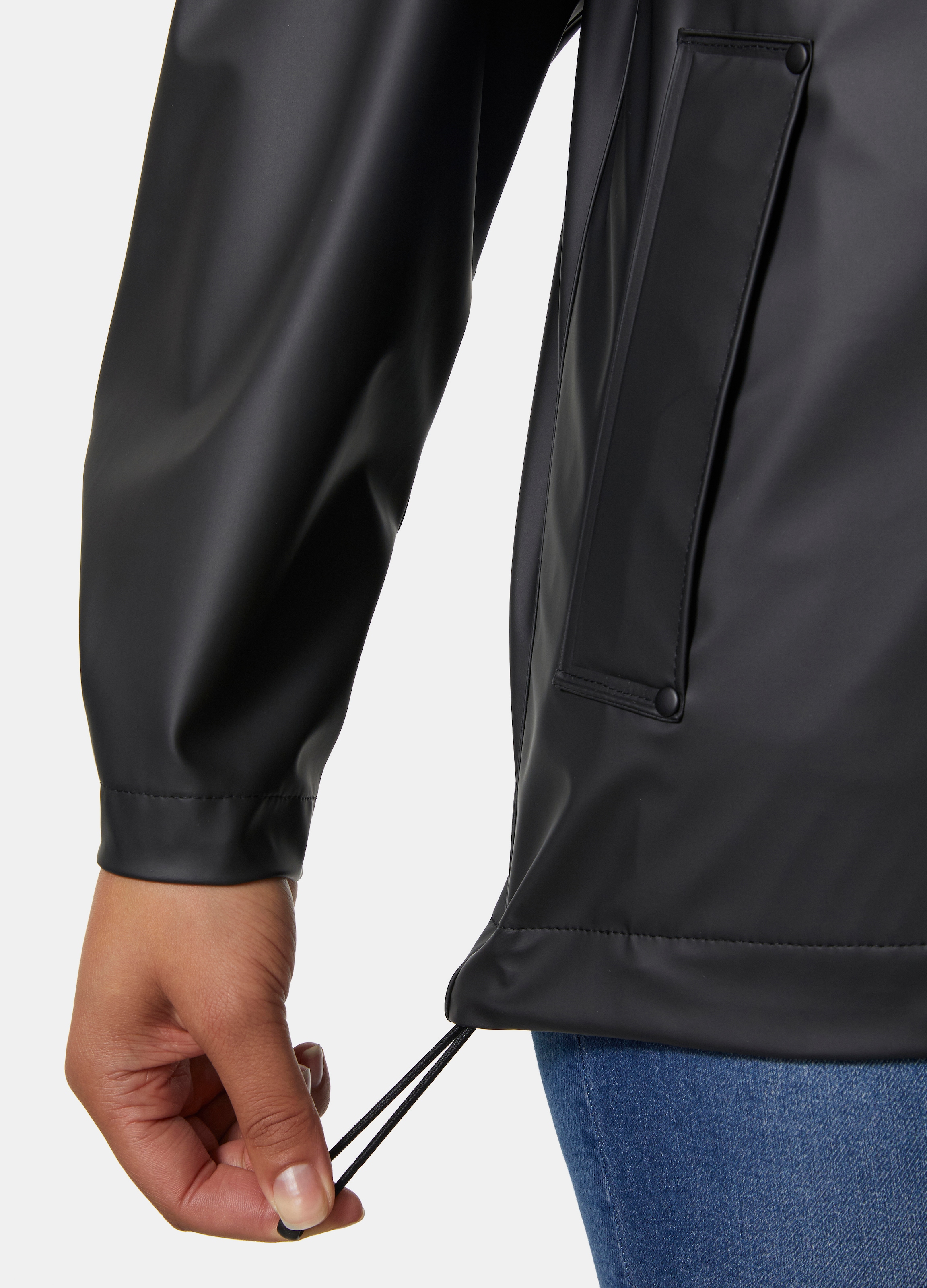 Helly Hansen Veste de pluie »W MOSS JACKET« avec capuche avec col montant, coupe-vent, tissu PU imperméable