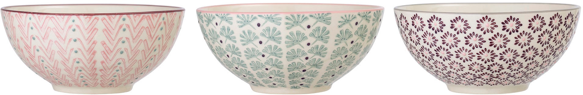 Schüssel "Maya", Keramik, (Set 3-tlg.)
