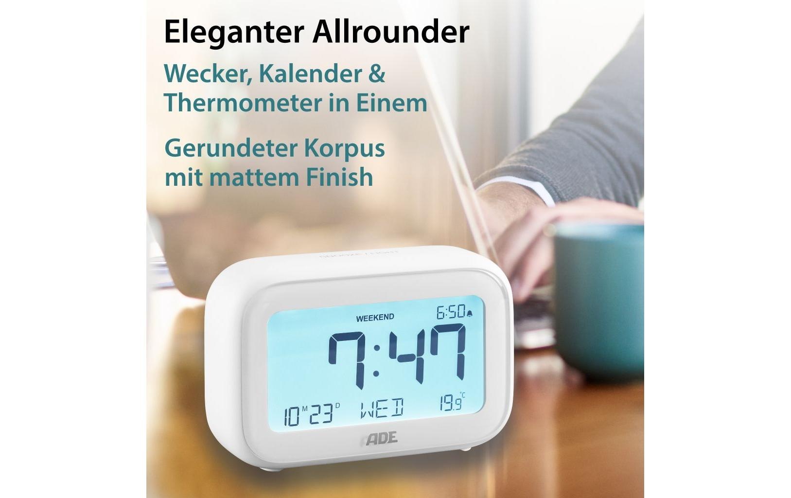 ADE Wecker »mit Temperaturanzeige«