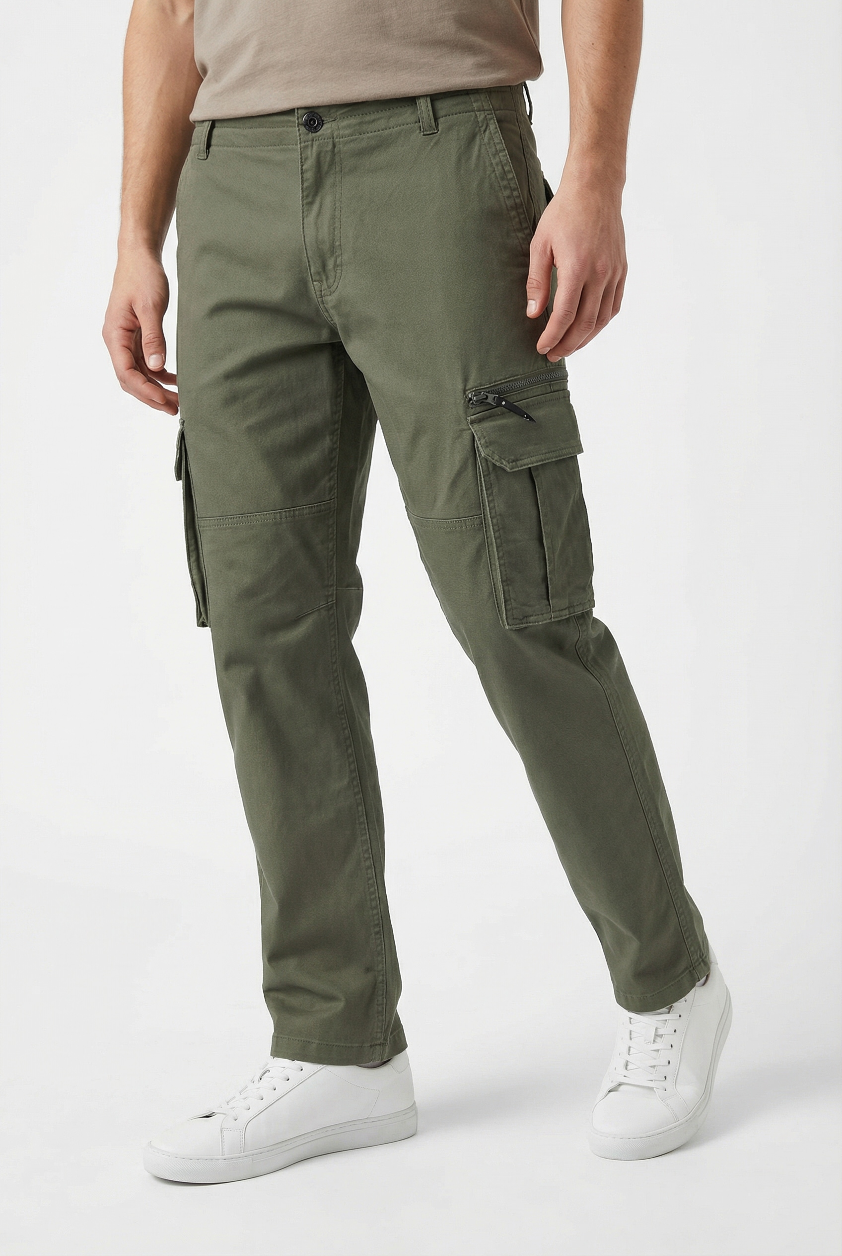 Jack & Jones Pantalon cargo »JPSTKANE DOVER ZIP CARGO SN«  mit Seitentaschen
