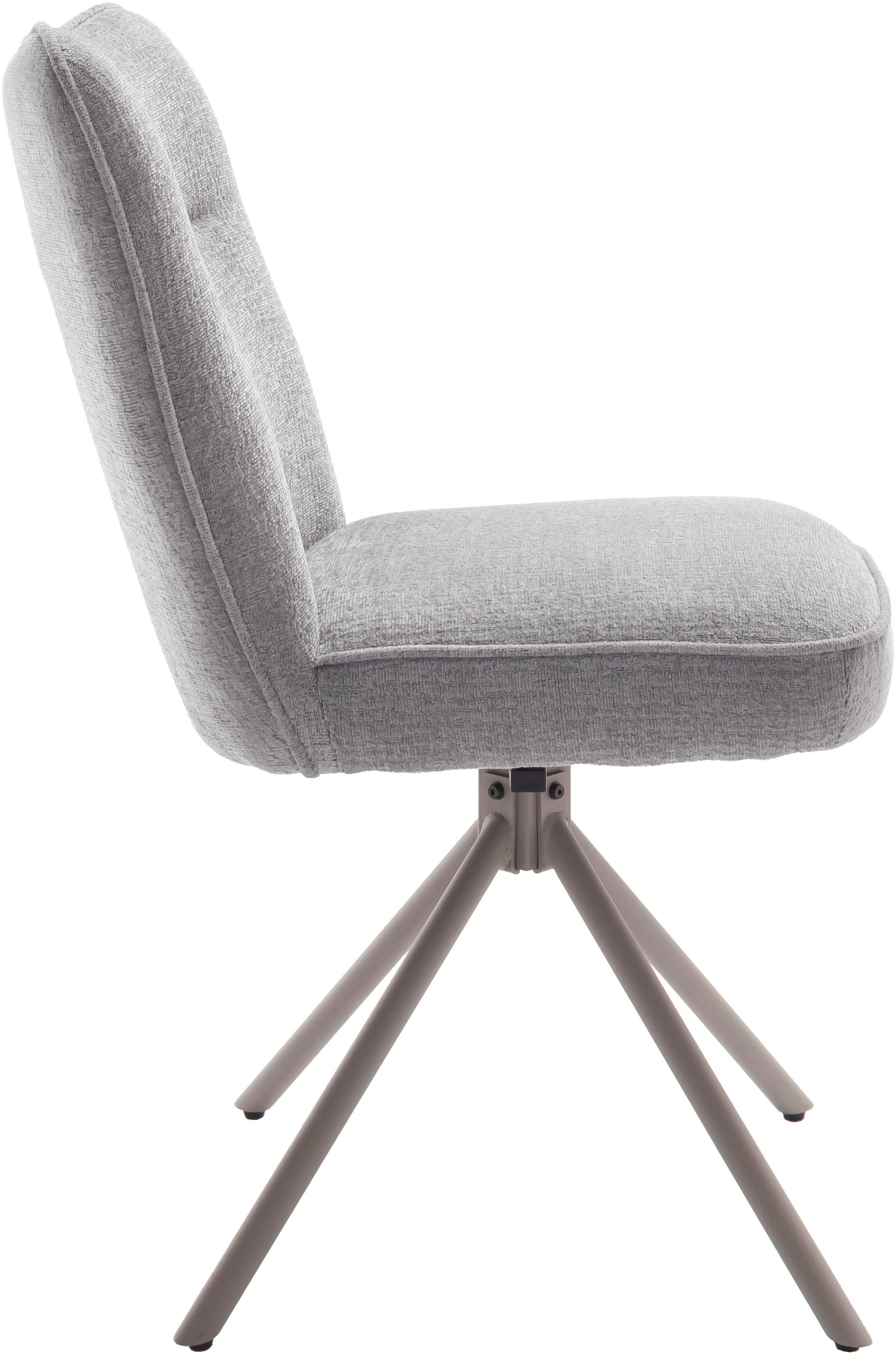 MCA furniture 4-Fussstuhl (Set) 2 Stk.180° drehbar, Taschenfederkern