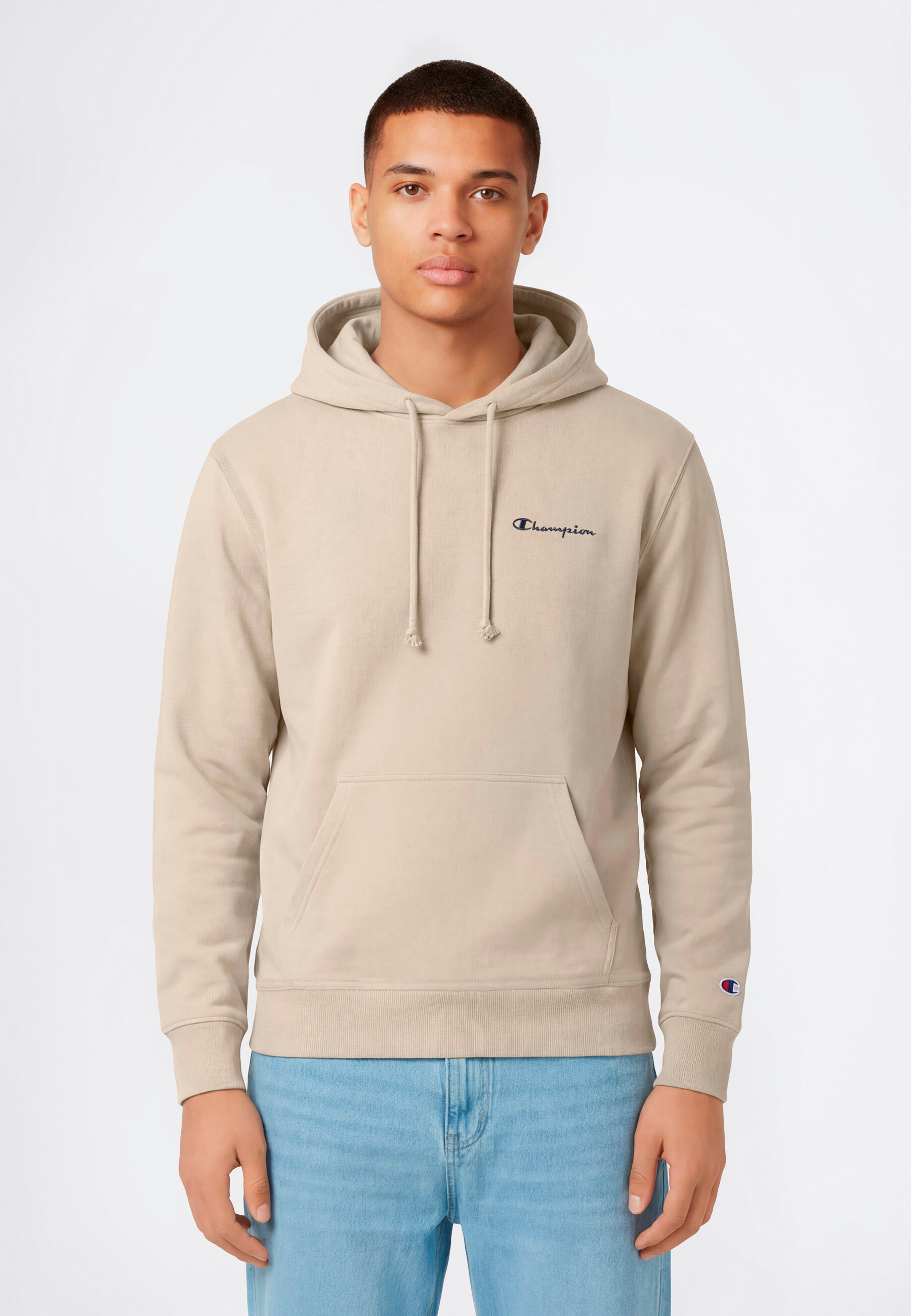 Champion Kapuzensweatshirt »ICONS CONTRAST Terry Hoodie«, 1 Teil im Set, aus Baumwolle und Polyester, sportlicher Stil
