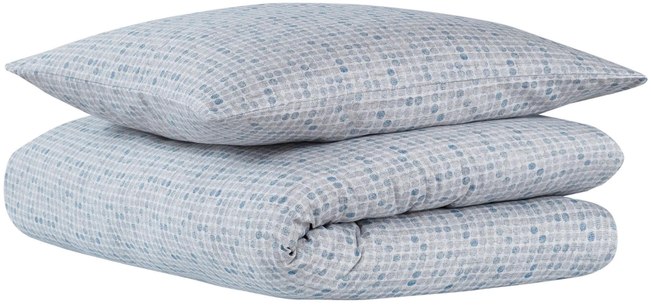uncover by SCHIESSER Linge de lit »Punto aus edlem Baumwollsatin, 135x200cm + 80x80cm« 2 cuis Made in Green