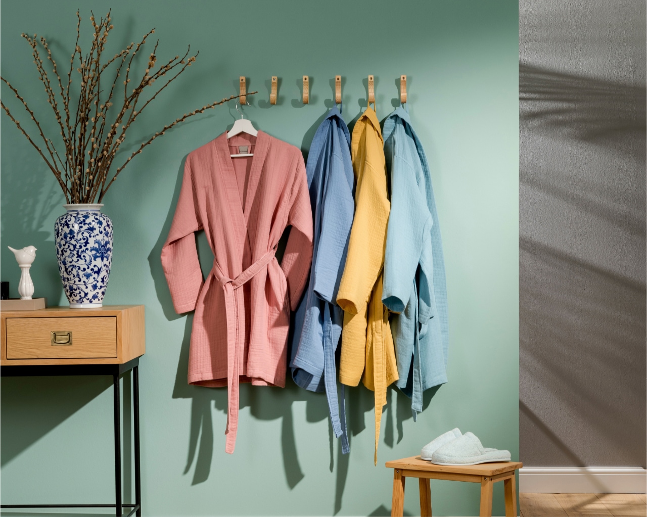 Egeria Robe de chambre »Harmony Kimono« 1 cuis Tissu Musselin