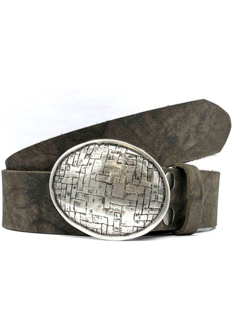 Image of Rettungsring Gürtel Koppelgürtel Vintage-Optik, Vollrindleder