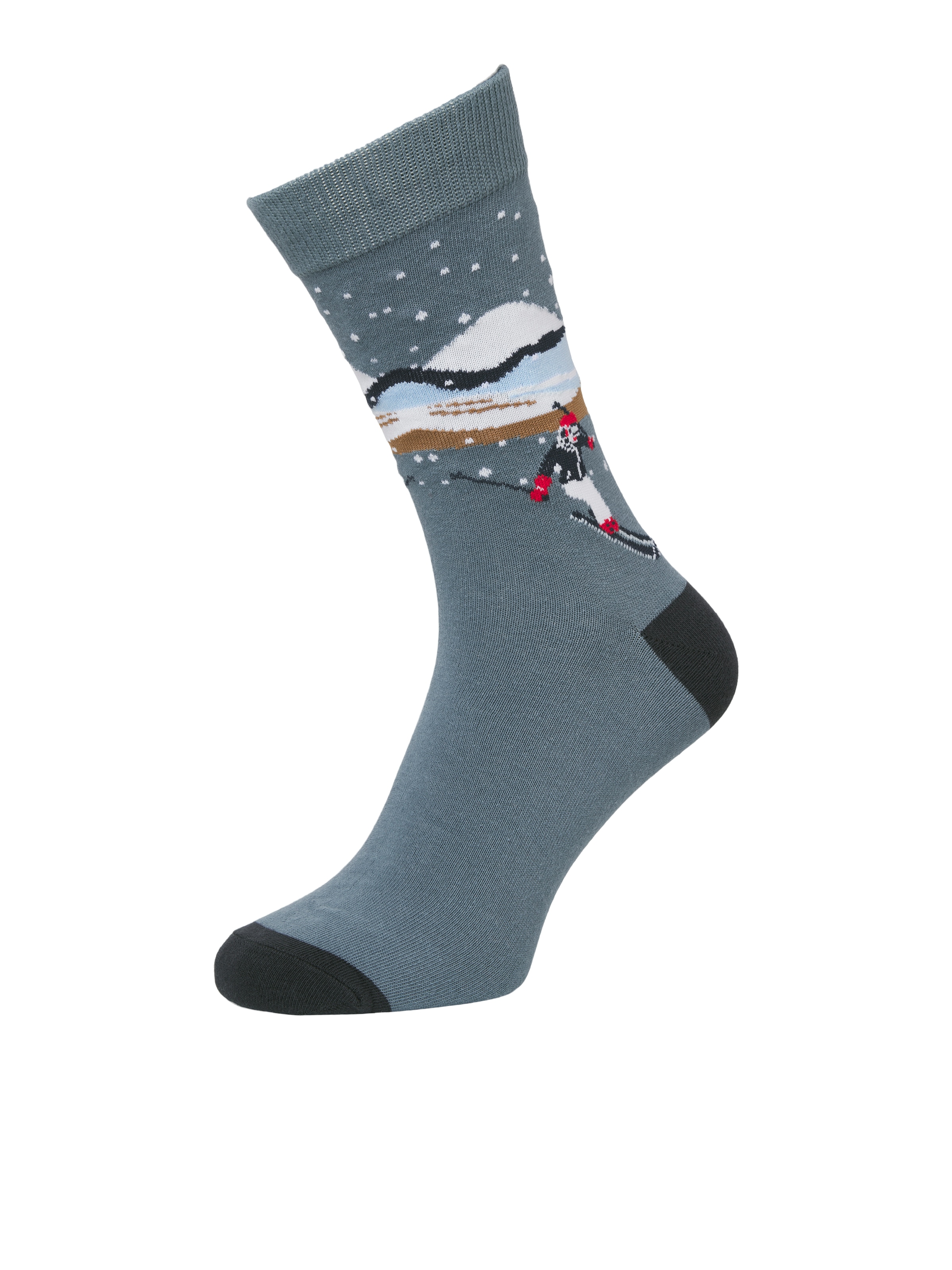 Jack & Jones Freizeitsocken »JACCHRISTMAS SOCK Adventskalender« Packung, 24 Paar tlg. 24 Paar Socken mit Weihnachtsmotiven, Baumwollmischung