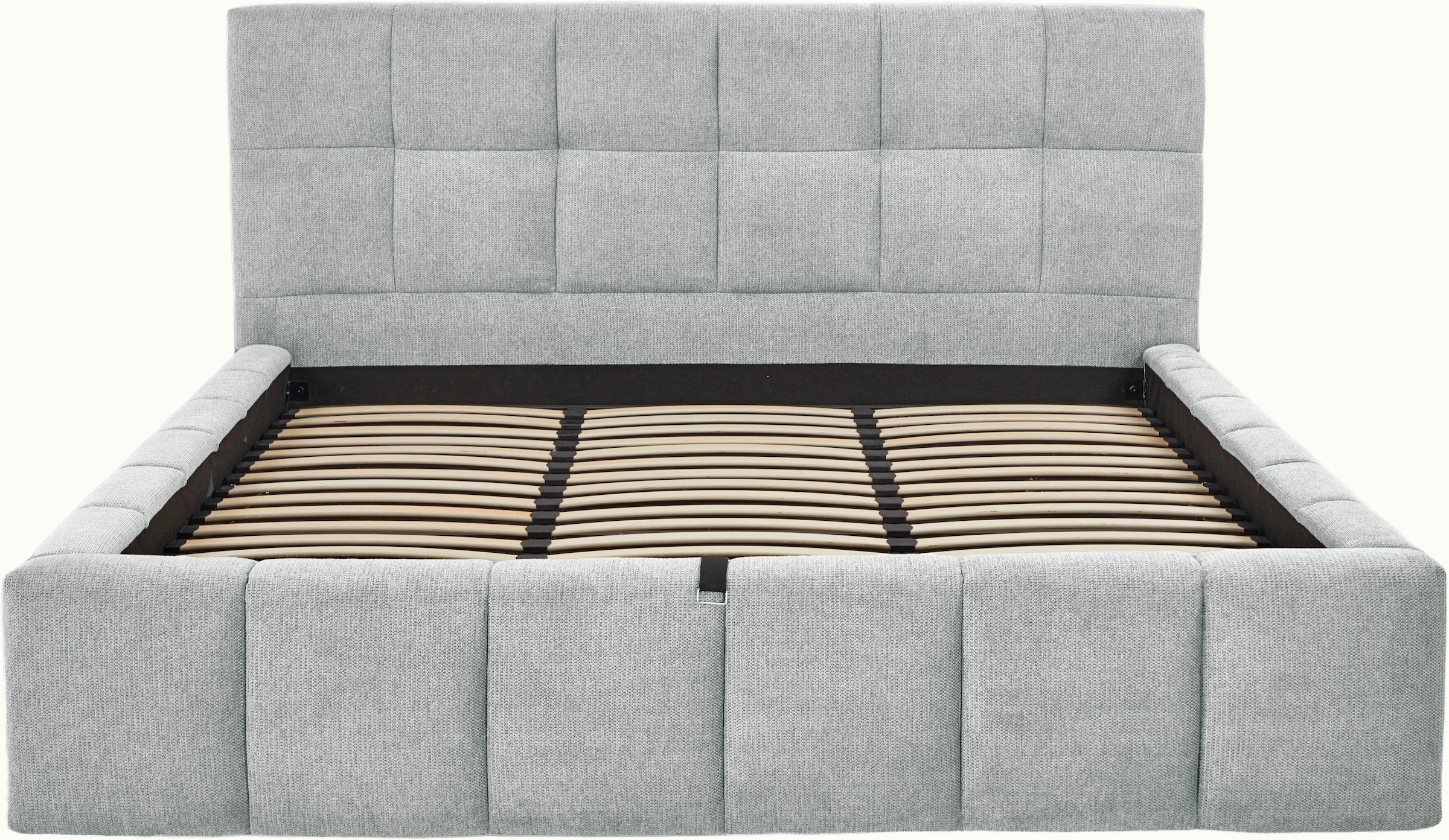 GOODproduct Lit rembourré »EDDION, Stauraumbett mit Lattenrost und Bettkasten, 180x200cm« hochwertiger Chenille-Bezug, gepolstertes Kopfteil und Rahmen