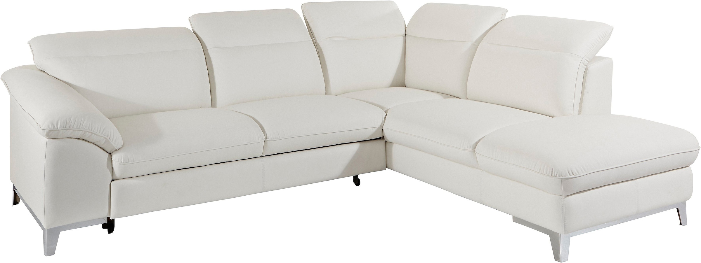 COTTA Canapé d'angle »Teresa L-Form« mit Kopfteilverstellung, wahlweise mit Bettfunktion