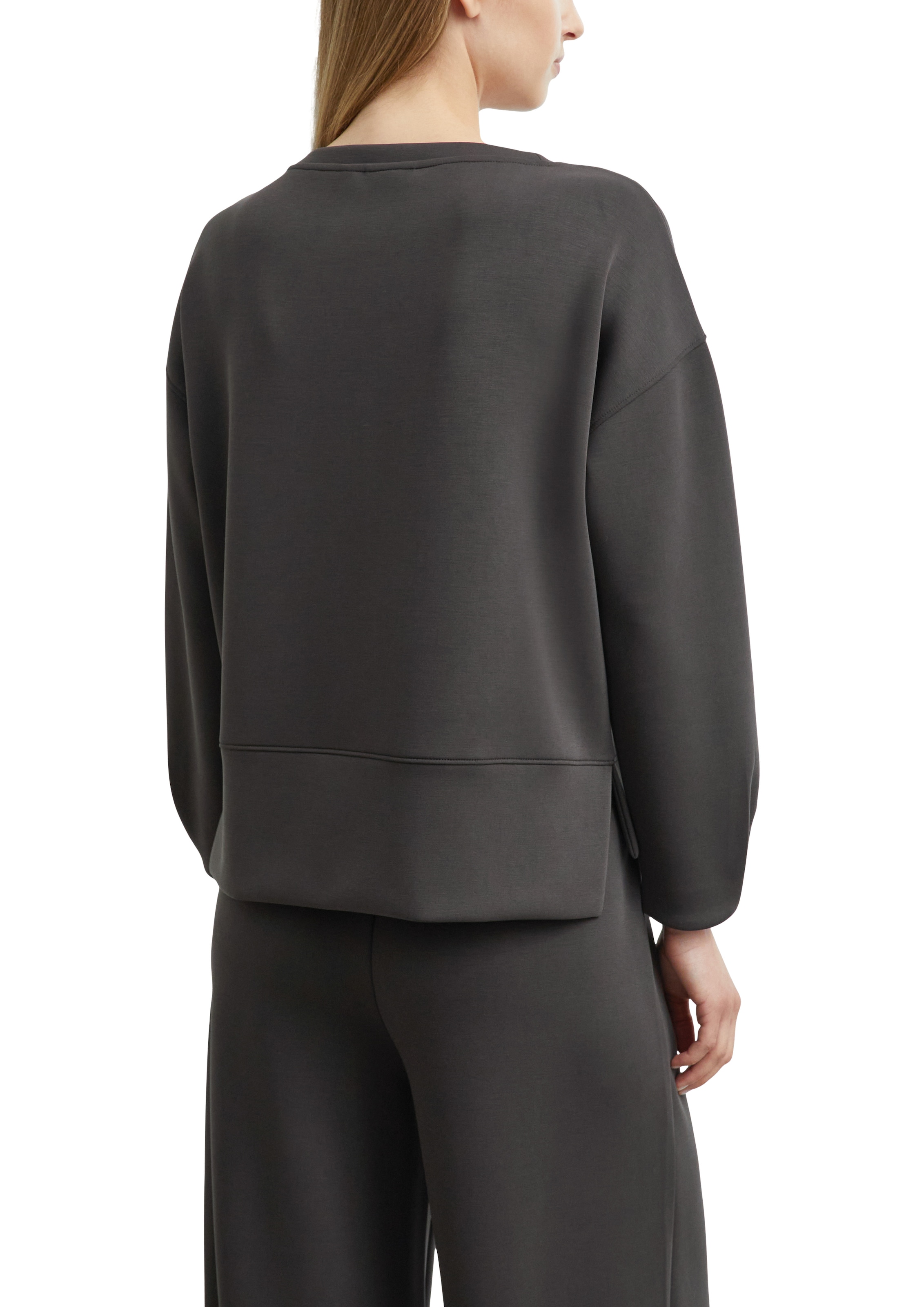 Comma Sweatshirt , im Layer-Look, Materialmix, Regular Fit
