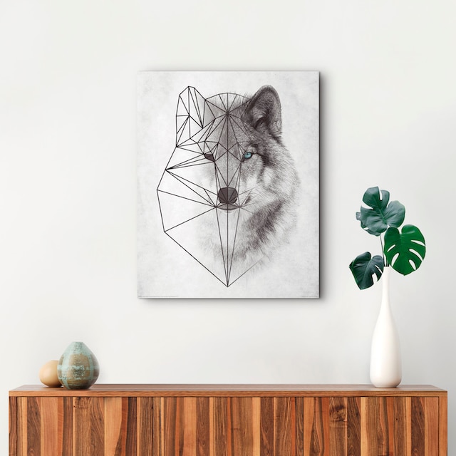 Reinders! »Polygonic jetzt kaufen St.) Wolf«, Holzbild (1