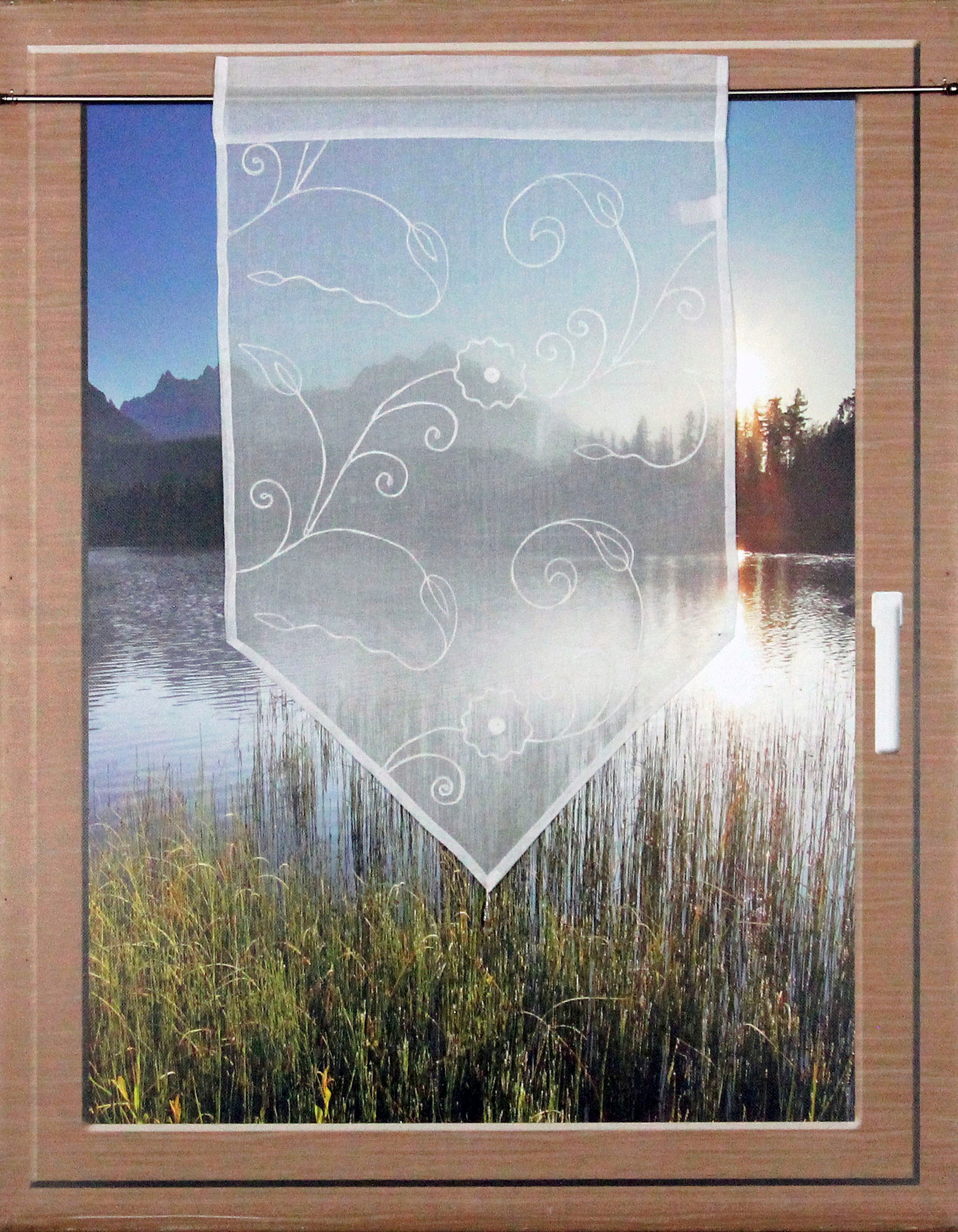 Image of HOSSNER - ART OF HOME DECO Scheibengardine »CAUMASEE«, (1 St.), passend zu allen Einrichtungsstilen bei Ackermann Versand Schweiz