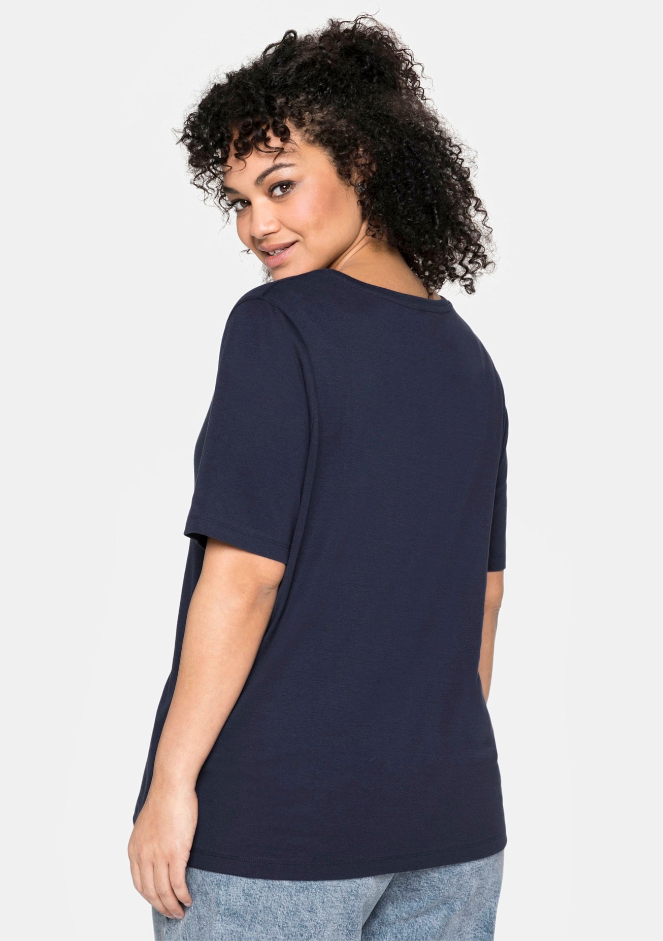 Sheego Kurzarmshirt »T-Shirt« 1 Stk.