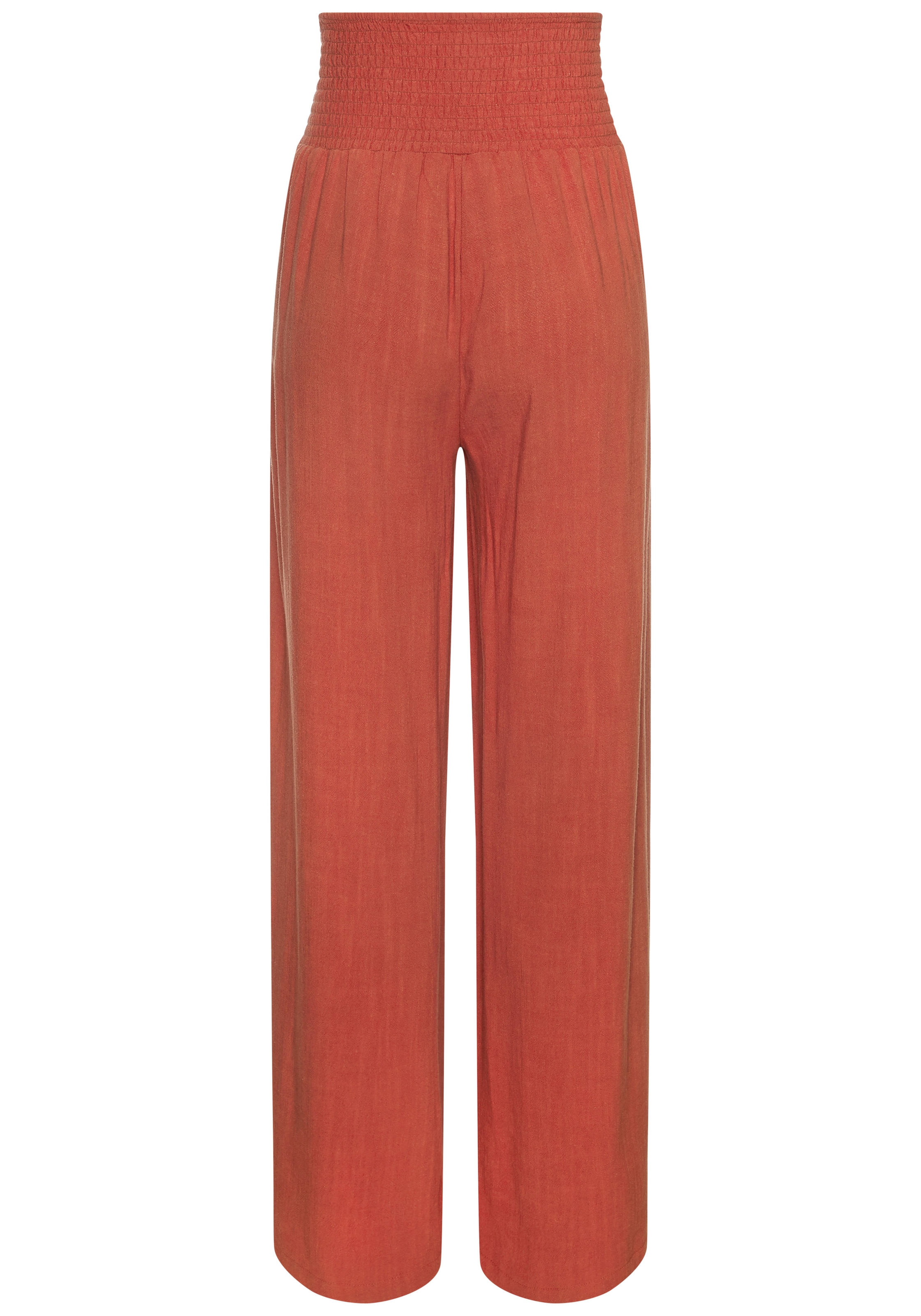 French Connection Pantalon en lin  mit gerafftem Bund, weite Palazzohose für den Sommer