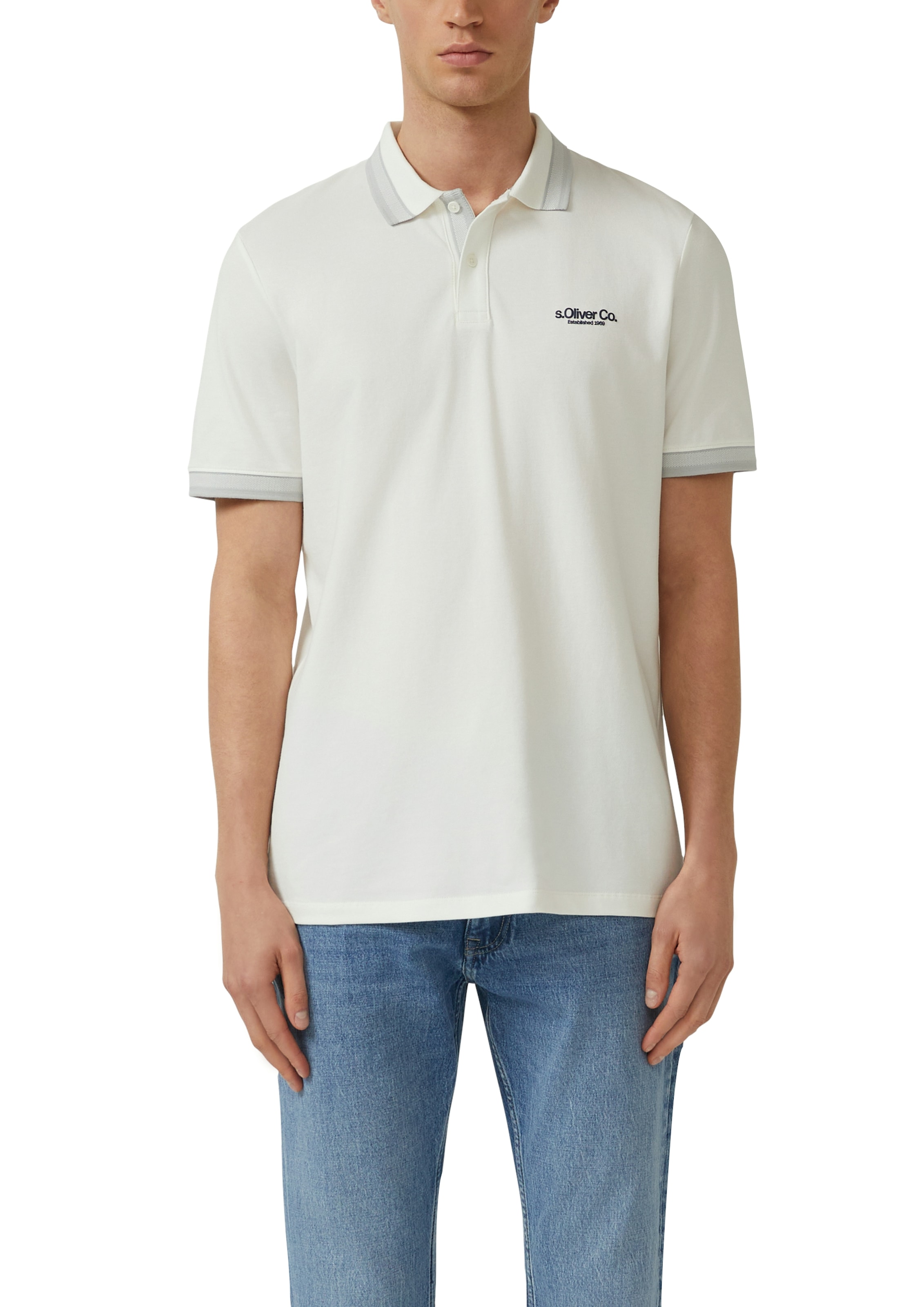 Image of s.Oliver Poloshirt mit Logo Schriftzug