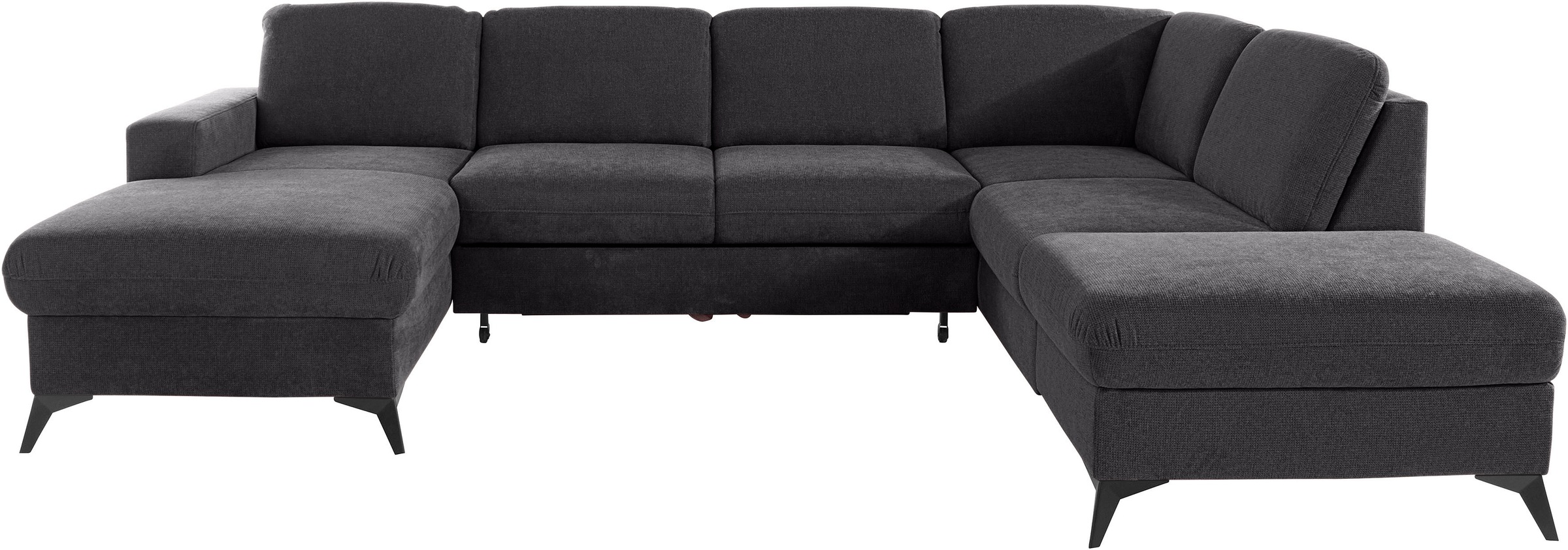 Places of Style Wohnlandschaft »Lolland U-Form«, Wahlweise mit Bettfunktion und Stauraum, auch mit abwischbarem Bezug