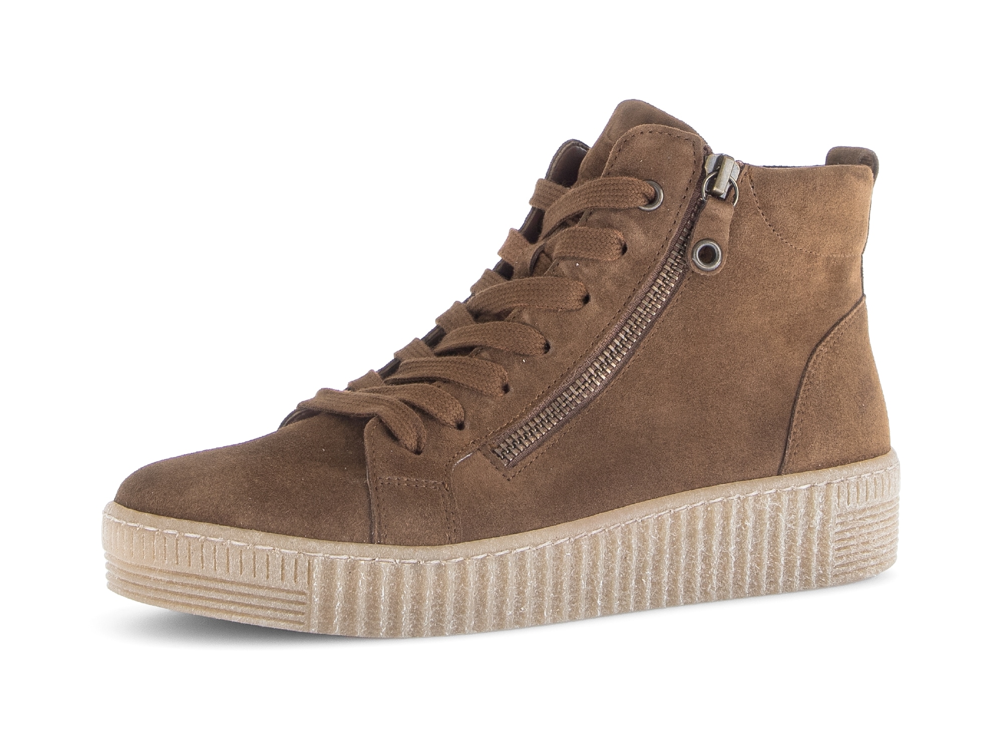 Image of Gabor Sneakerboots, Plateau, Stiefelette, Schnürboots mit Ziernähten