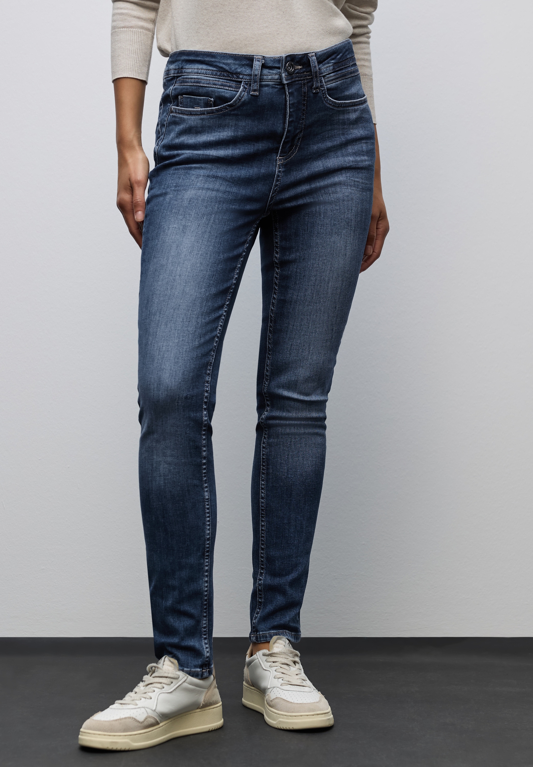 Image of STREET ONE Slim-fit-Jeans "Style York" mit Stretch