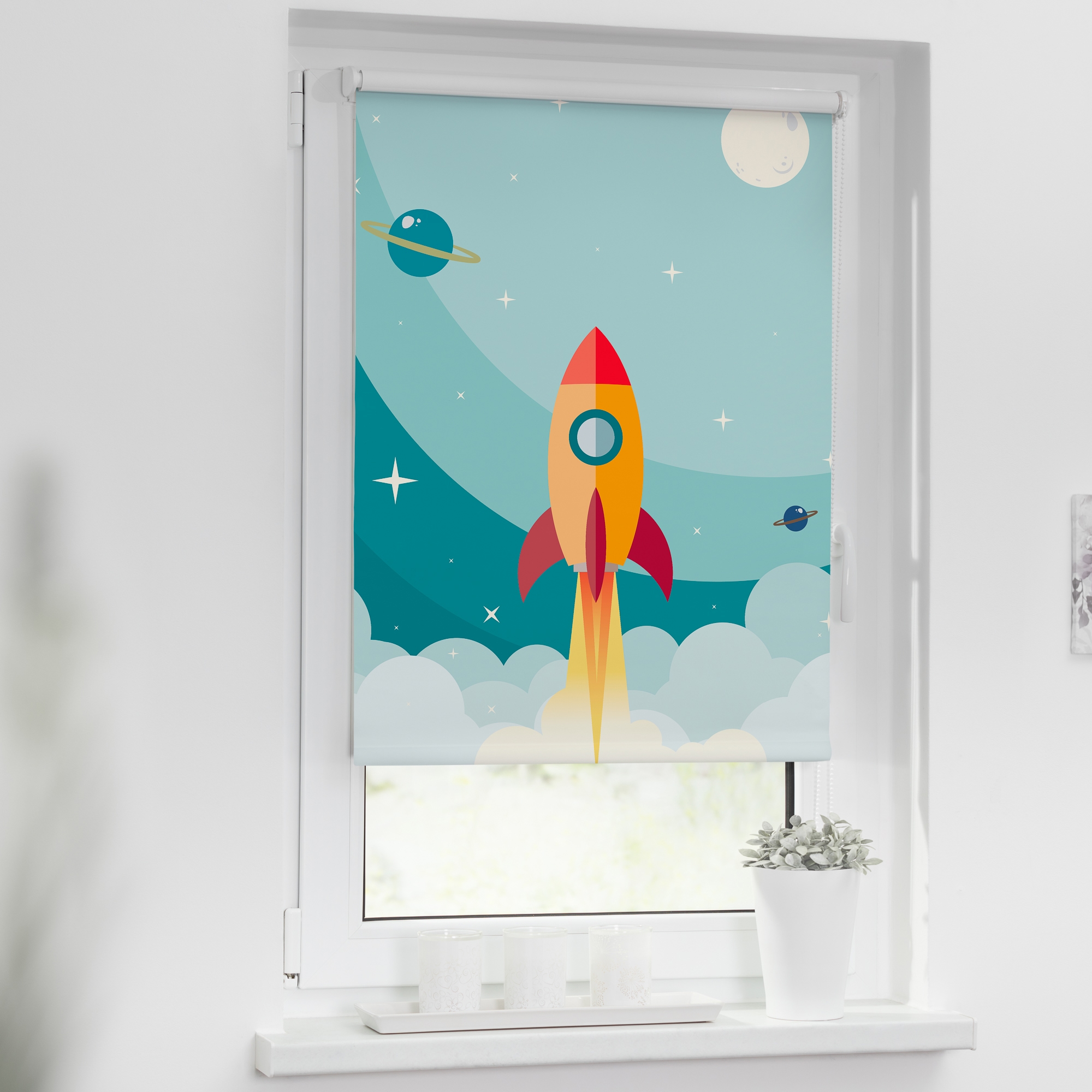 LICHTBLICK ORIGINAL Store à enrouleur »Klemmfix, ohne Bohren« blickdicht mit Bohren/ohne Bohren freihängend