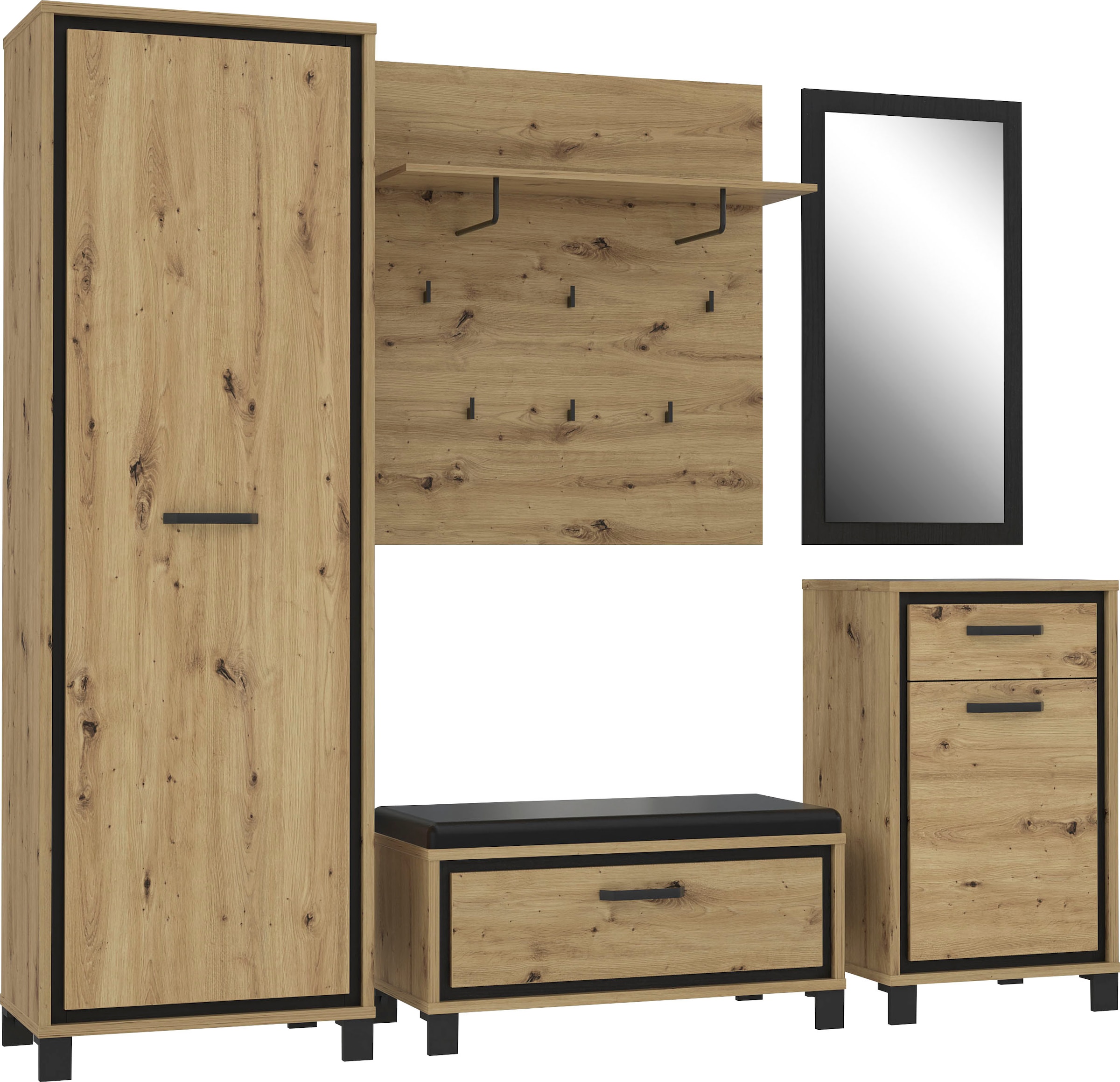 FORTE Panneau de vestiaire »Trondheim« largeur env. 90 cm