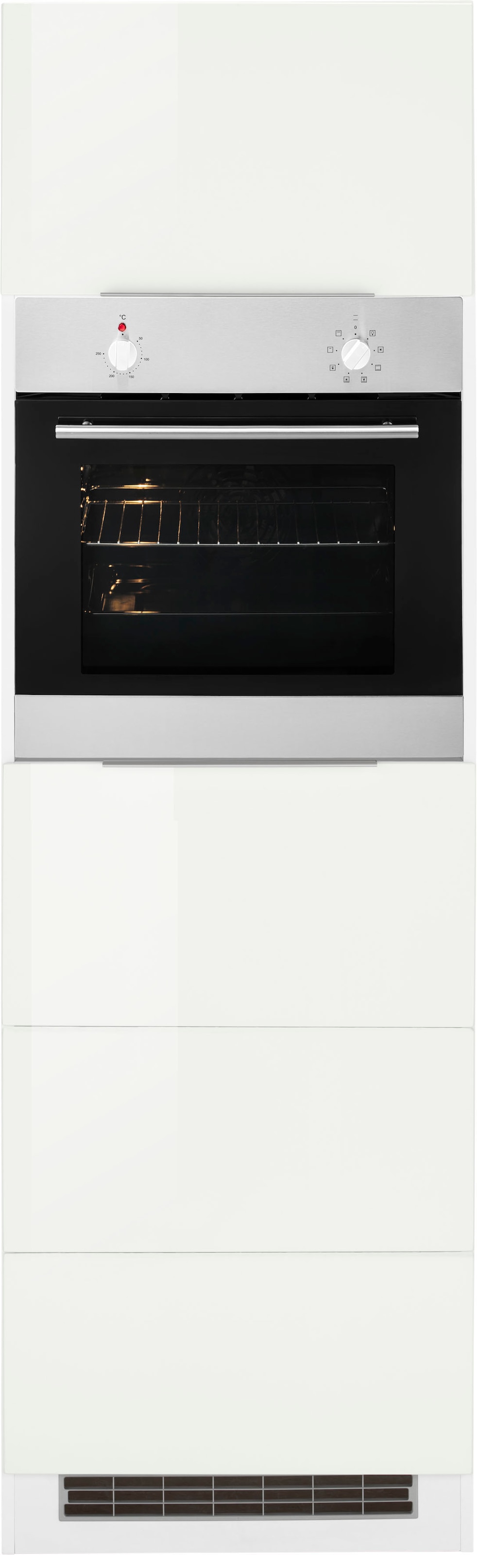 Image of KOCHSTATION Backofenumbauschrank "KS-Brindisi" 60 cm breit, 200 cm hoch, viel Stauraum