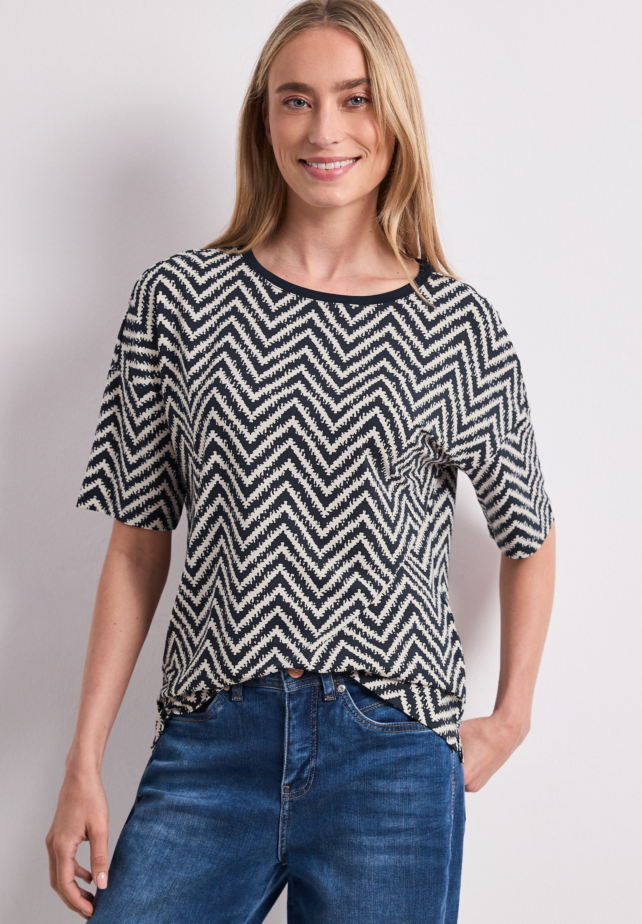 Image of STREET ONE Shirttop Sommershirt mit Allover-Print