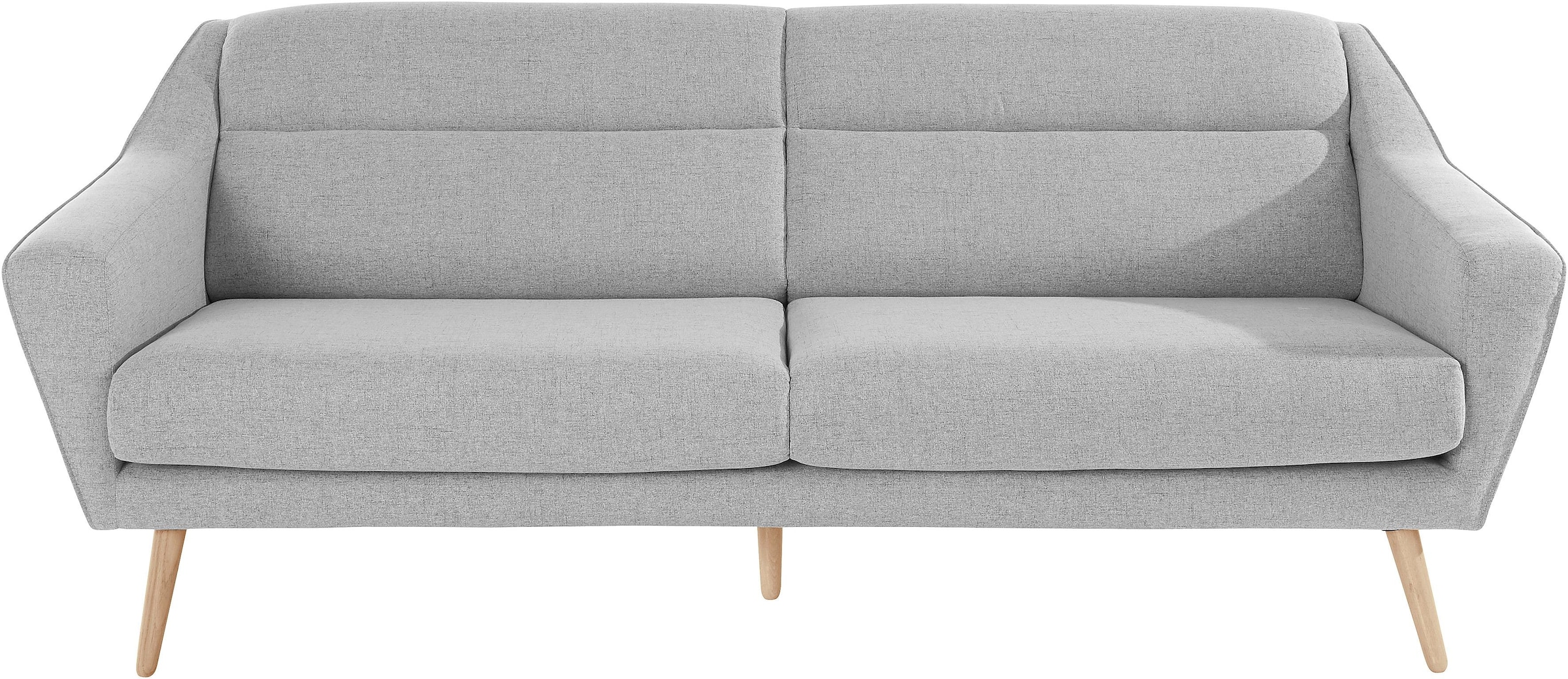 andas 3-Sitzer »Bille«, mit Naht im Rückenkissen und Eiche-Beinen, Design by Morten Georgsen