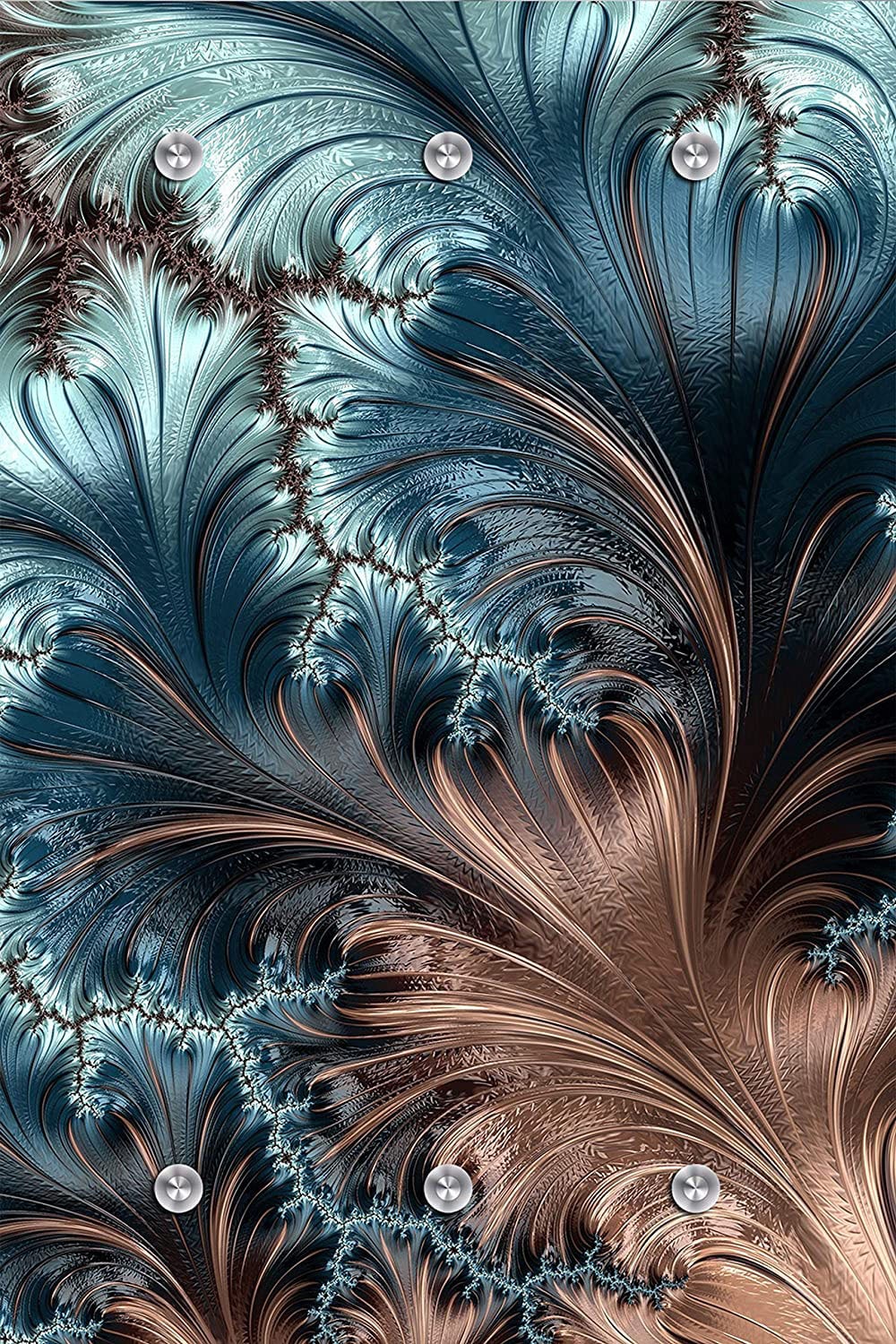 queence Garderobenleiste »Azalea« Federn, Garderobe, Wandgarderobe, deko