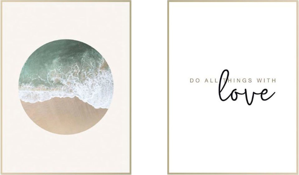 Image of Reinders! Wandbild »Stille - Wandbilder Set«, (Set) bei Ackermann Versand Schweiz