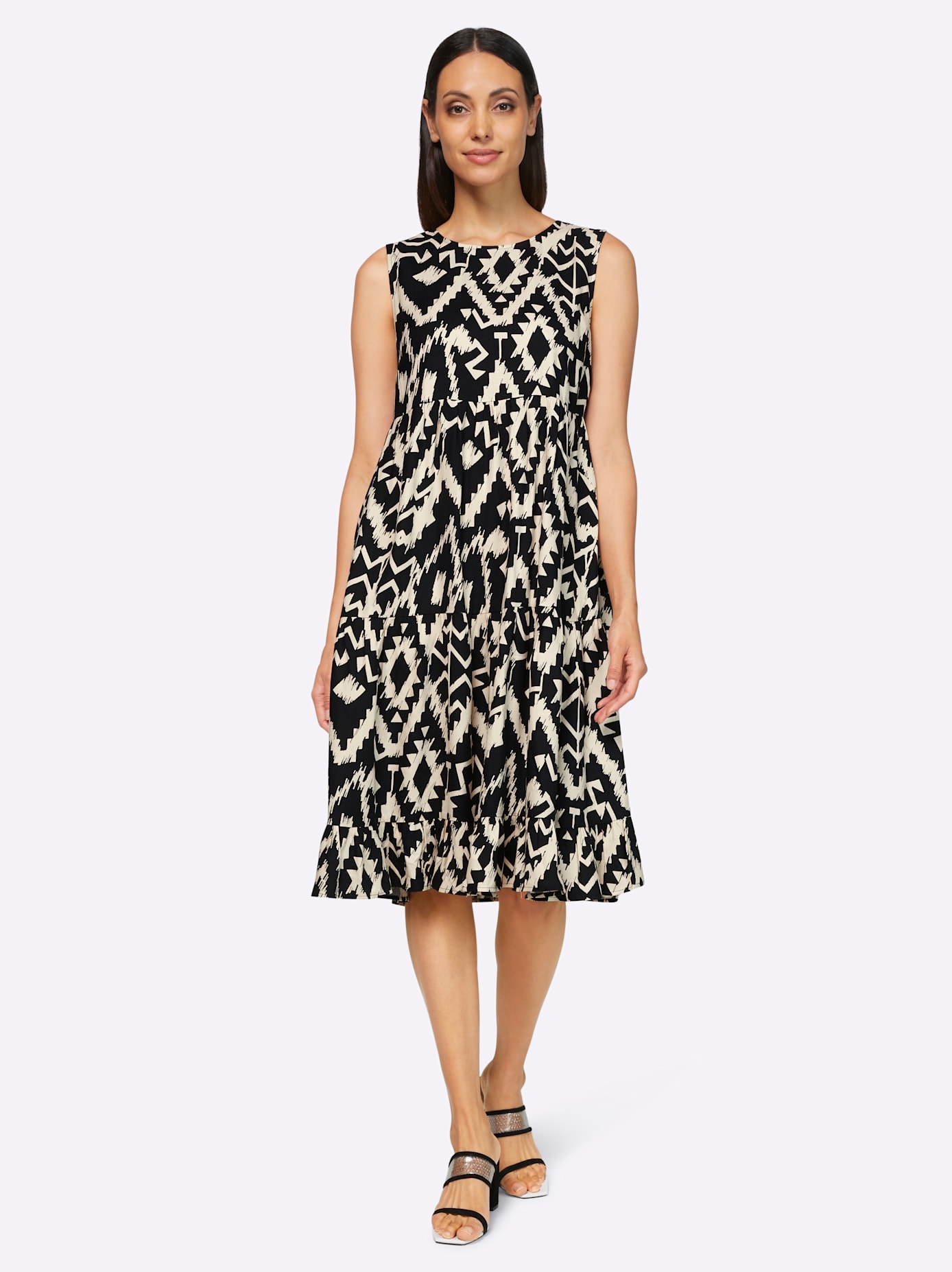 Image of heine Druckkleid "Druck-Kleid" Nahttasche