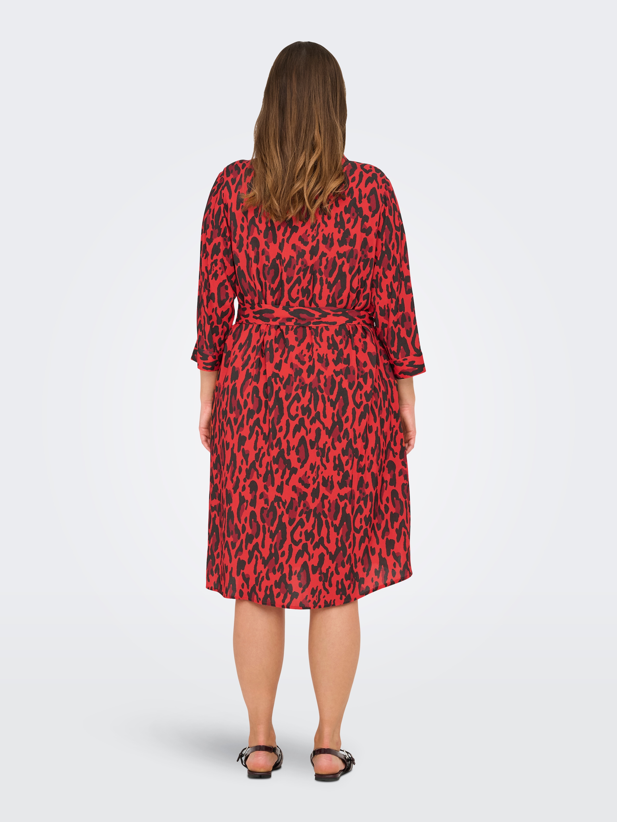 ONLY CARMAKOMA Druckkleid »CARHARMONY LIFE 3/4 BLK DRESS AOP BS«
