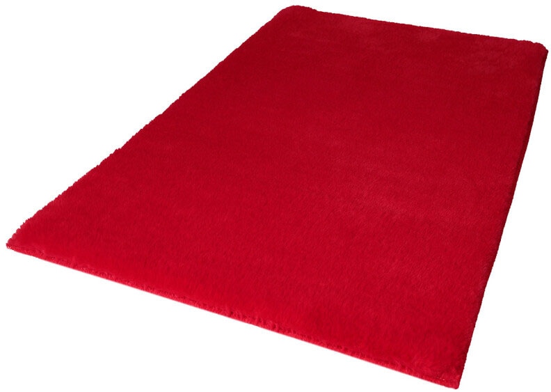 Carpet City Badematte »Topia Mats,  Badteppich uni« Höhe 14 mm rutschhemmend beschichtet strapazierfähig Hochflor, Kaninchen Haptik, Polyester, Badezimmerteppich, waschbar