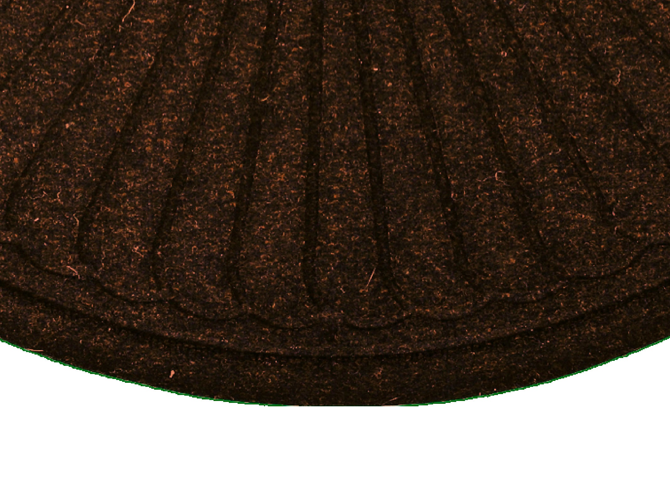 wash+dry by Kleen-Tex Fussmatte »DUNE Halfmoon dark brown«, halbrund, 8 mm Höhe, Schmutzfangmatte, rutschhemmend, In- und Outdoor geeignet, waschbar