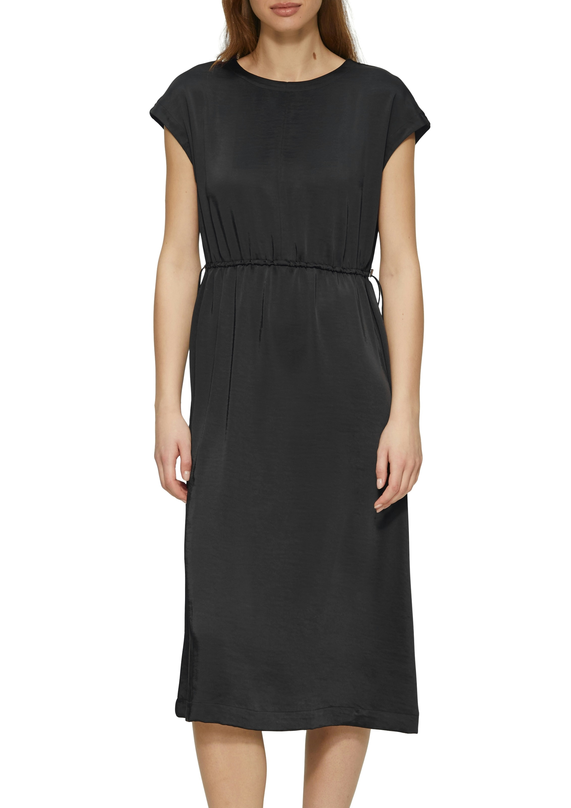 Image of s.Oliver A-Linien-Kleid Ohne Taschen mit überschnittenen Schultern