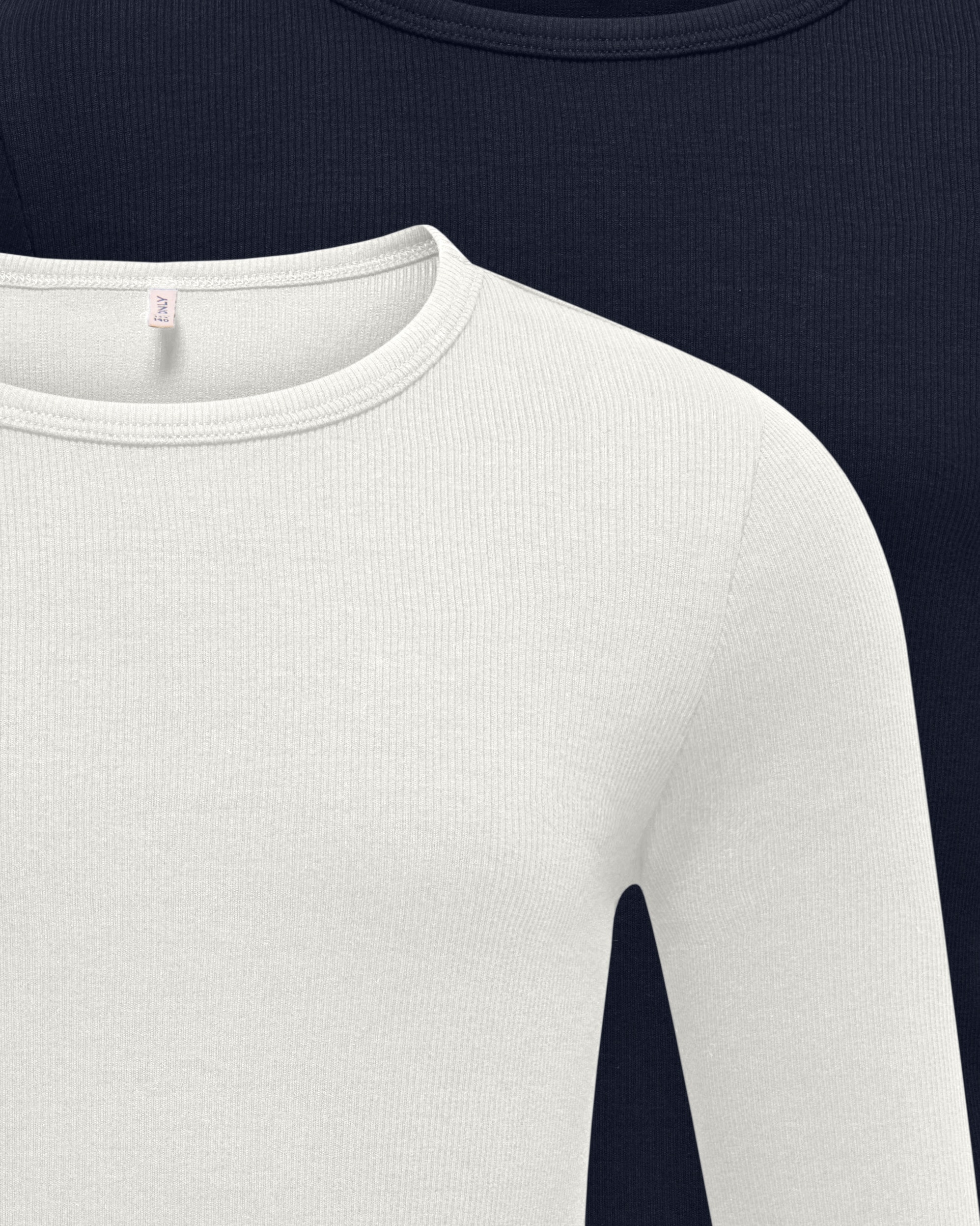 KIDS ONLY T-shirt à manches longues »KOGLUCKY L/S O NECK TOP JRS 2-PACK« Paquet, 2