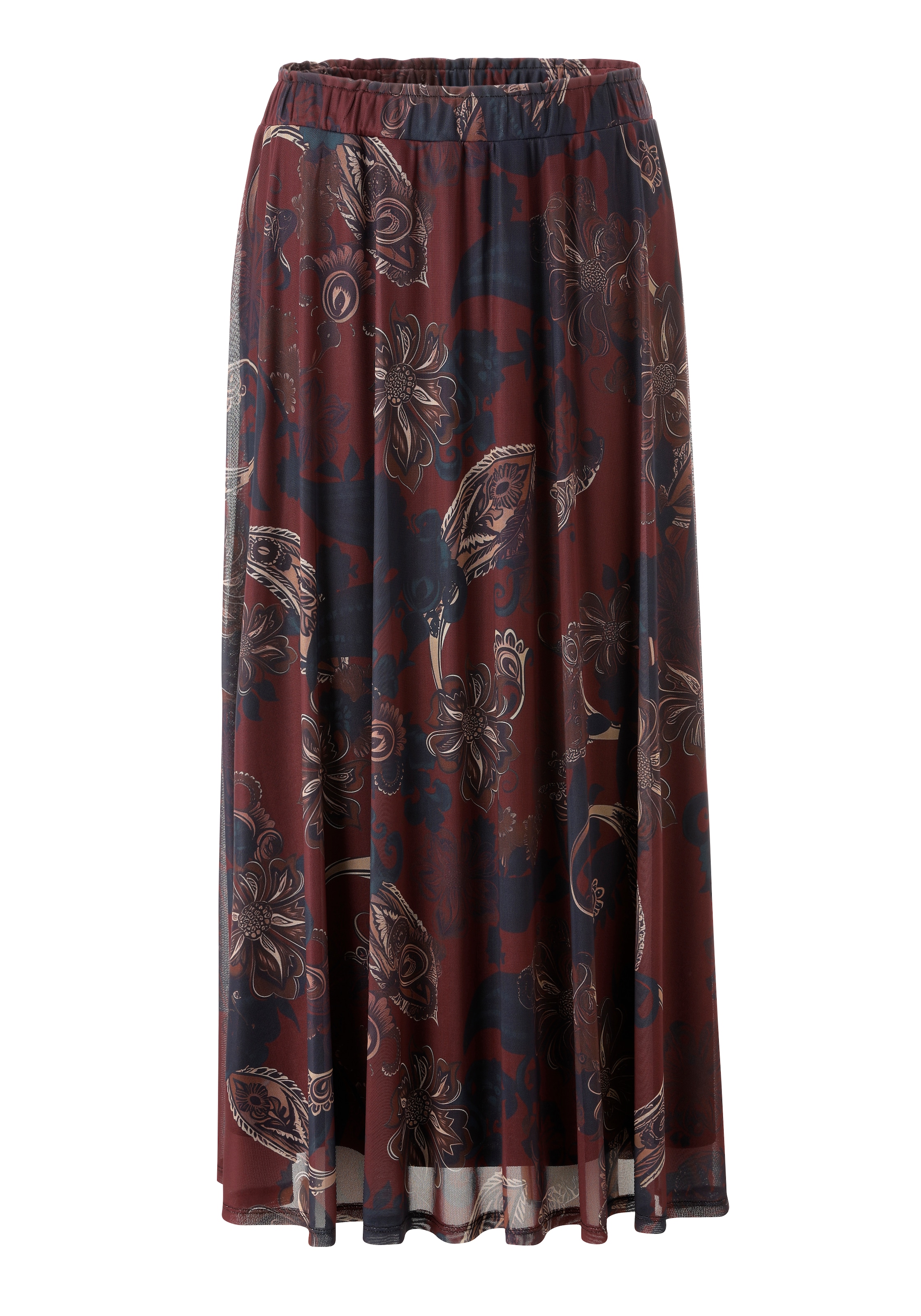 Aniston CASUAL Maxi jupe avec imprimé floral graphique en grande surface - NOUVELLE COLLECTION