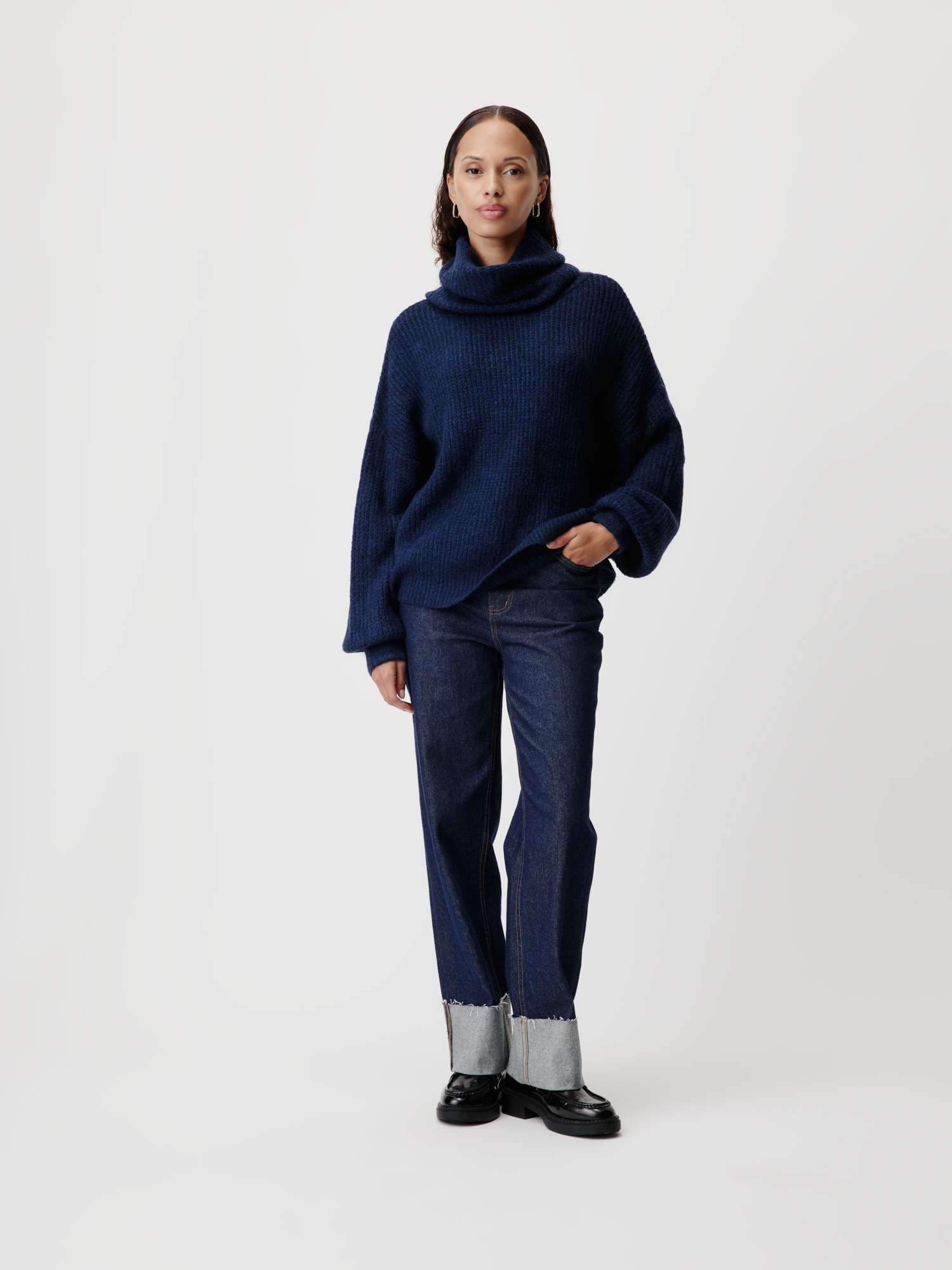 LeGer Pull en tricot »Jarine, LeGer by Lena Gercke« coupe ample avec col rond