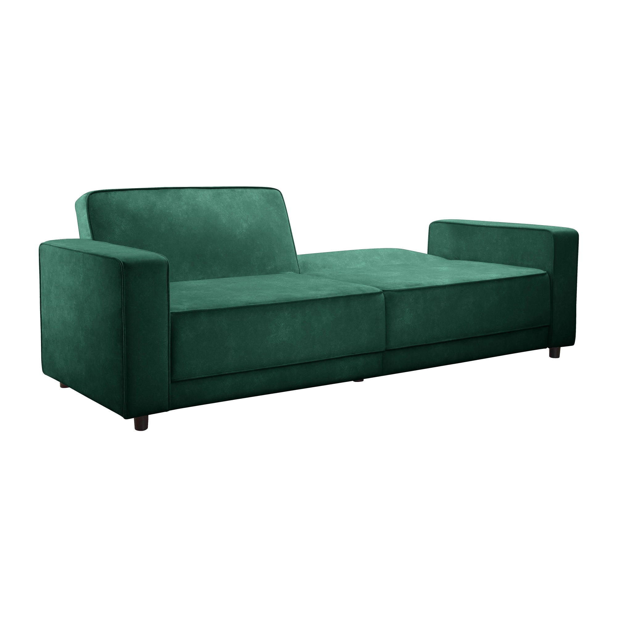 Dorel Home 3-places »ALLIE Schlafsofa 225 cm« fonction lit (108/190cm), velours côtelé tendance ou velours facile d'entretien